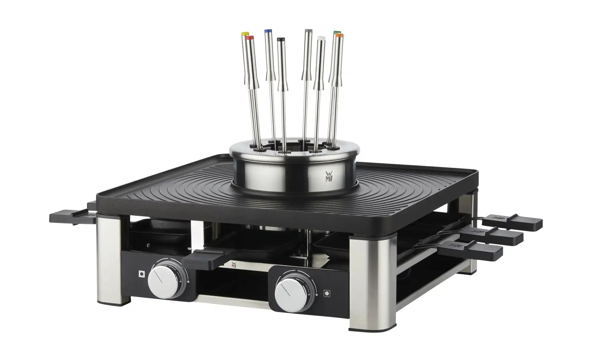 WMF Raclette-Grill-Fondue  Lumero Gourmet ¦ schwarz ¦ Maße (cm): B: 19,5 H: günstig online kaufen