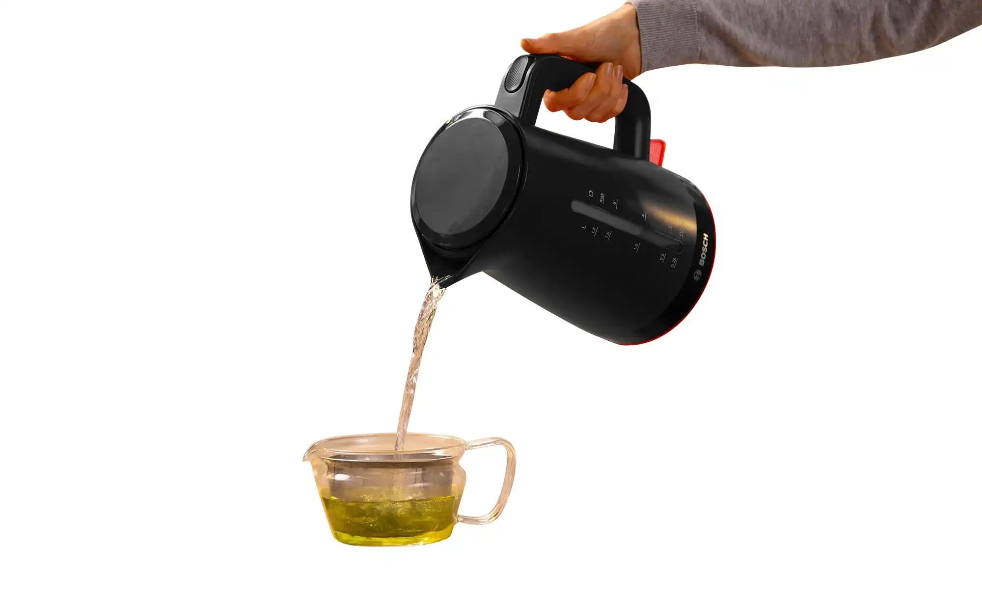 BOSCH Wasserkocher  TWK3M123 ¦ schwarz ¦ Kunststoff,Metall,Edelstahl ¦ Maße günstig online kaufen