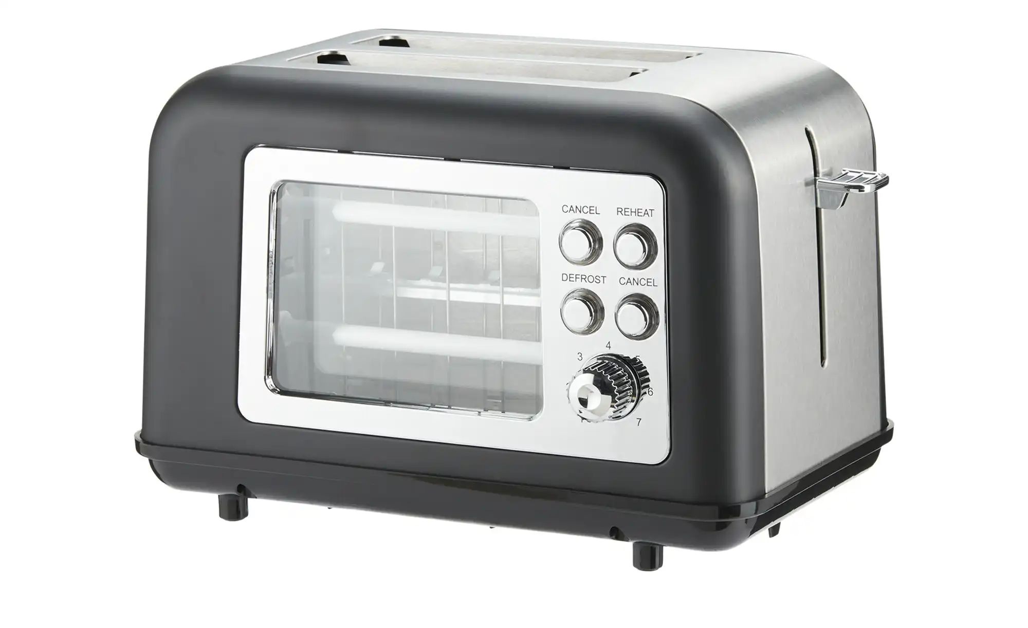 KHG Toaster  TO-8000GS ¦ schwarz ¦ Kunststoff ¦ Maße (cm): B: 28,3 H: 18 T: günstig online kaufen