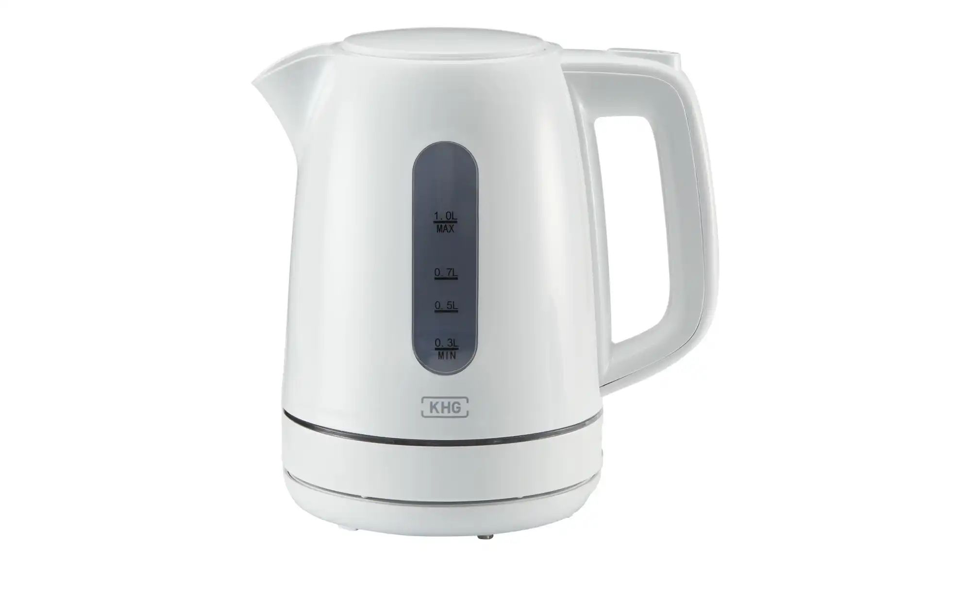 KHG Wasserkocher  WK-102W ¦ weiß ¦ Edelstahl,Kunststoff ¦ Maße (cm): B: 21 günstig online kaufen