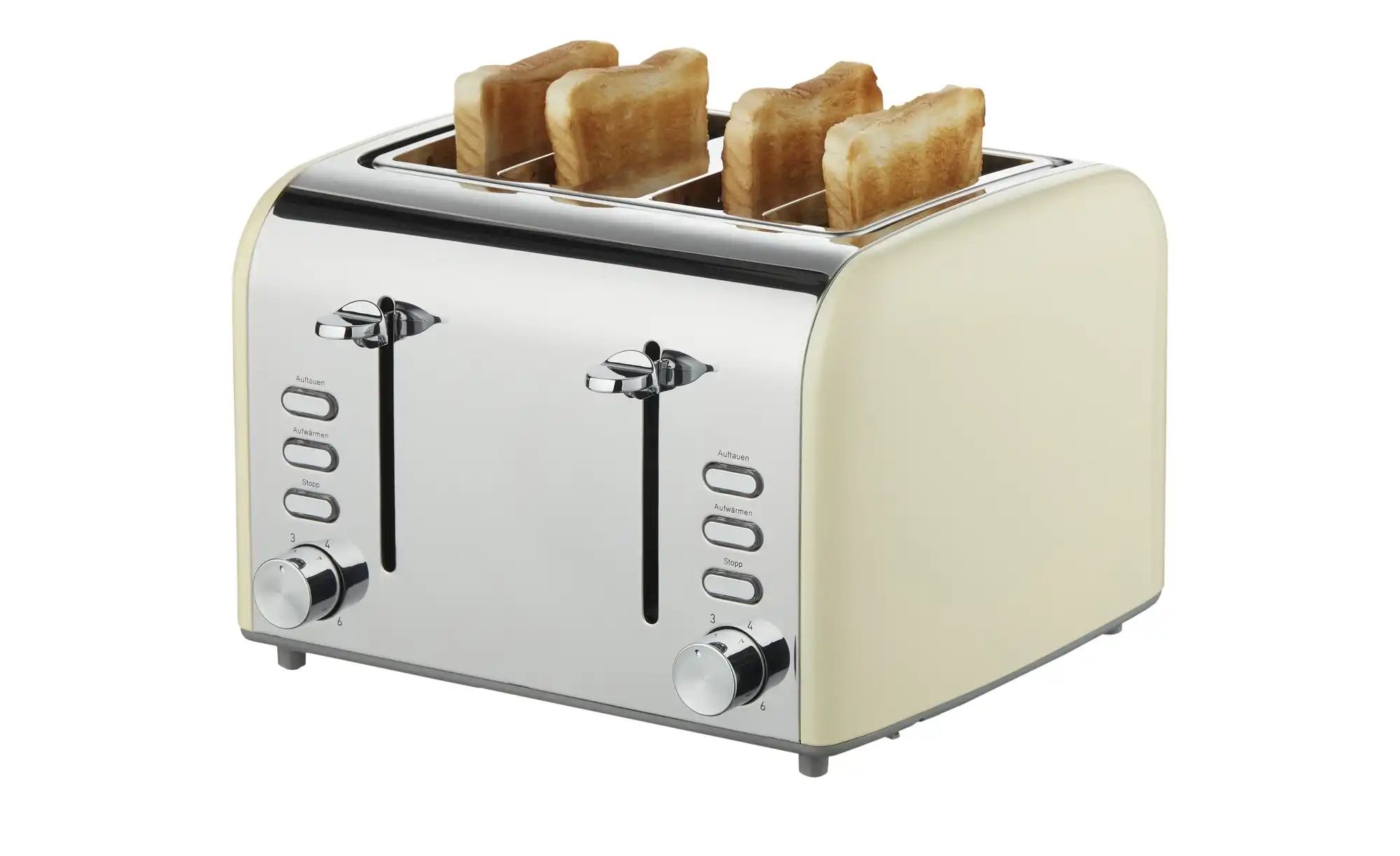KHG Toaster  TO-858VS (CE) ¦ creme ¦ Edelstahl,Metall lackiert,Kunststoff ¦ günstig online kaufen