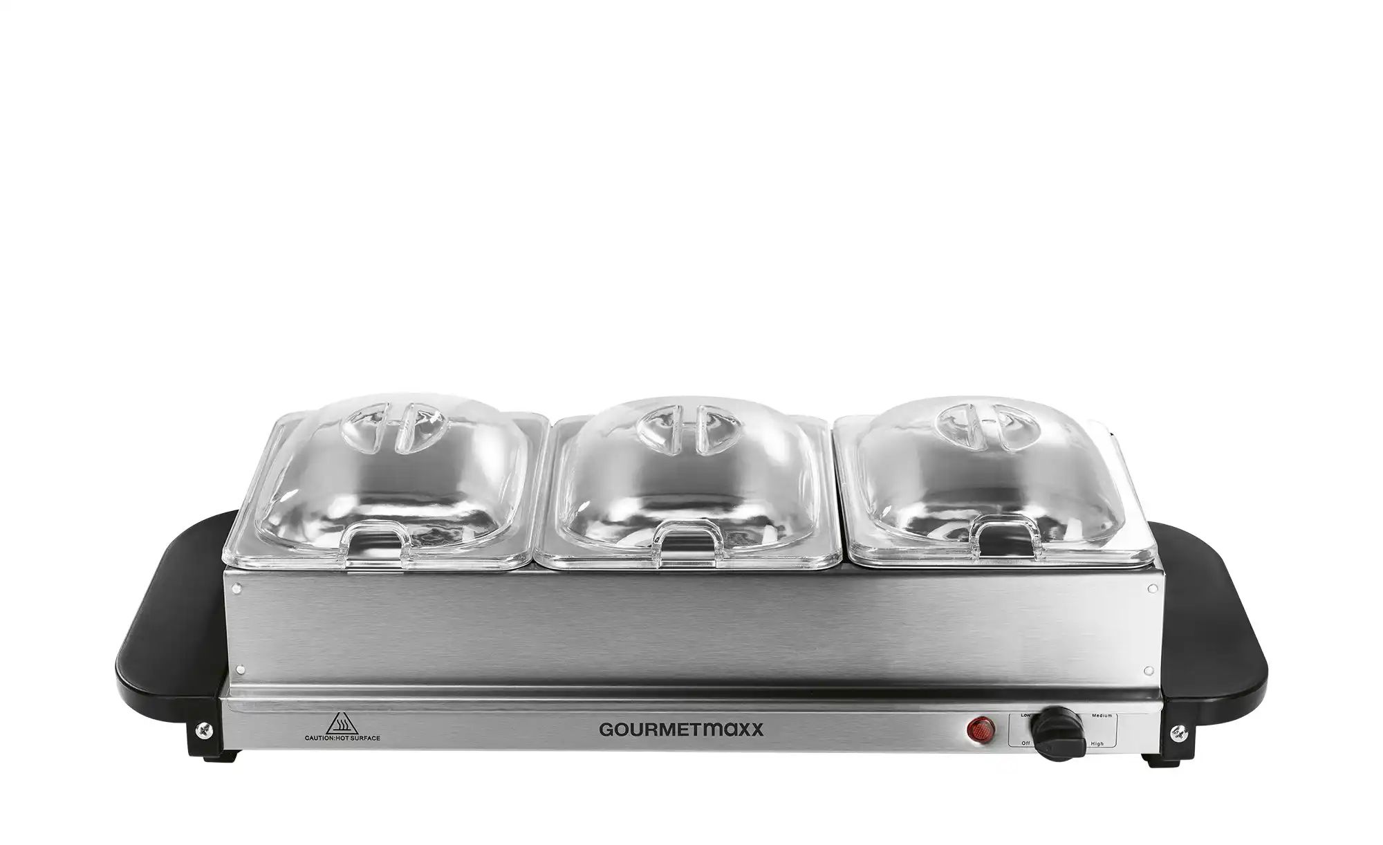 GourmetMaxx GourmetMaxx Buffetwärmer  16442 ¦ silber ¦ Edelstahl,Acrylglas, günstig online kaufen