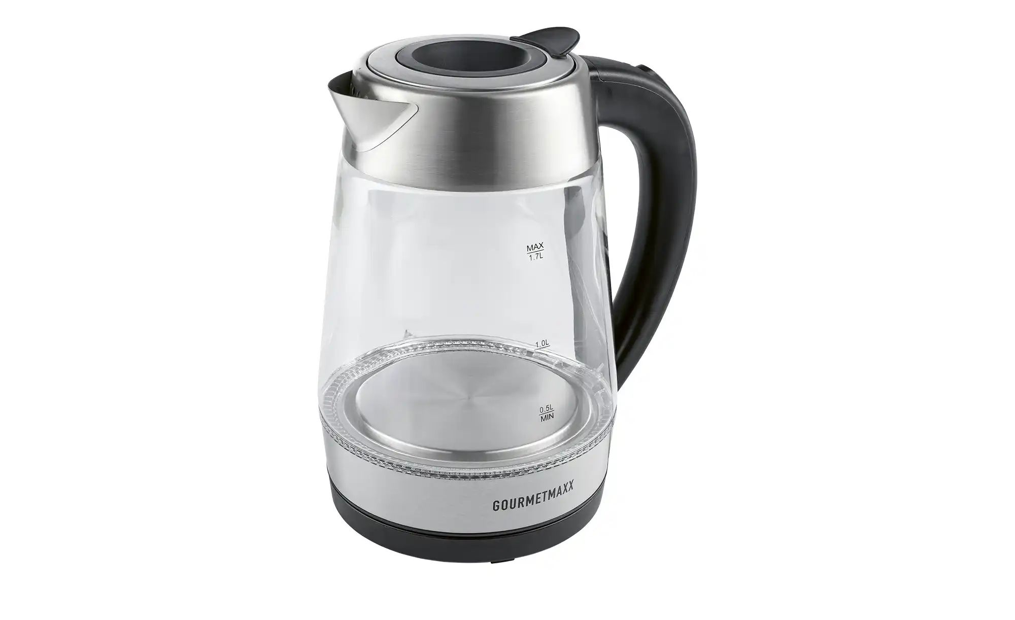 GourmetMaxx Glas-Wasserkocher  19115 ¦ grau ¦ Glas,Edelstahl,Kunststoff ¦ M günstig online kaufen