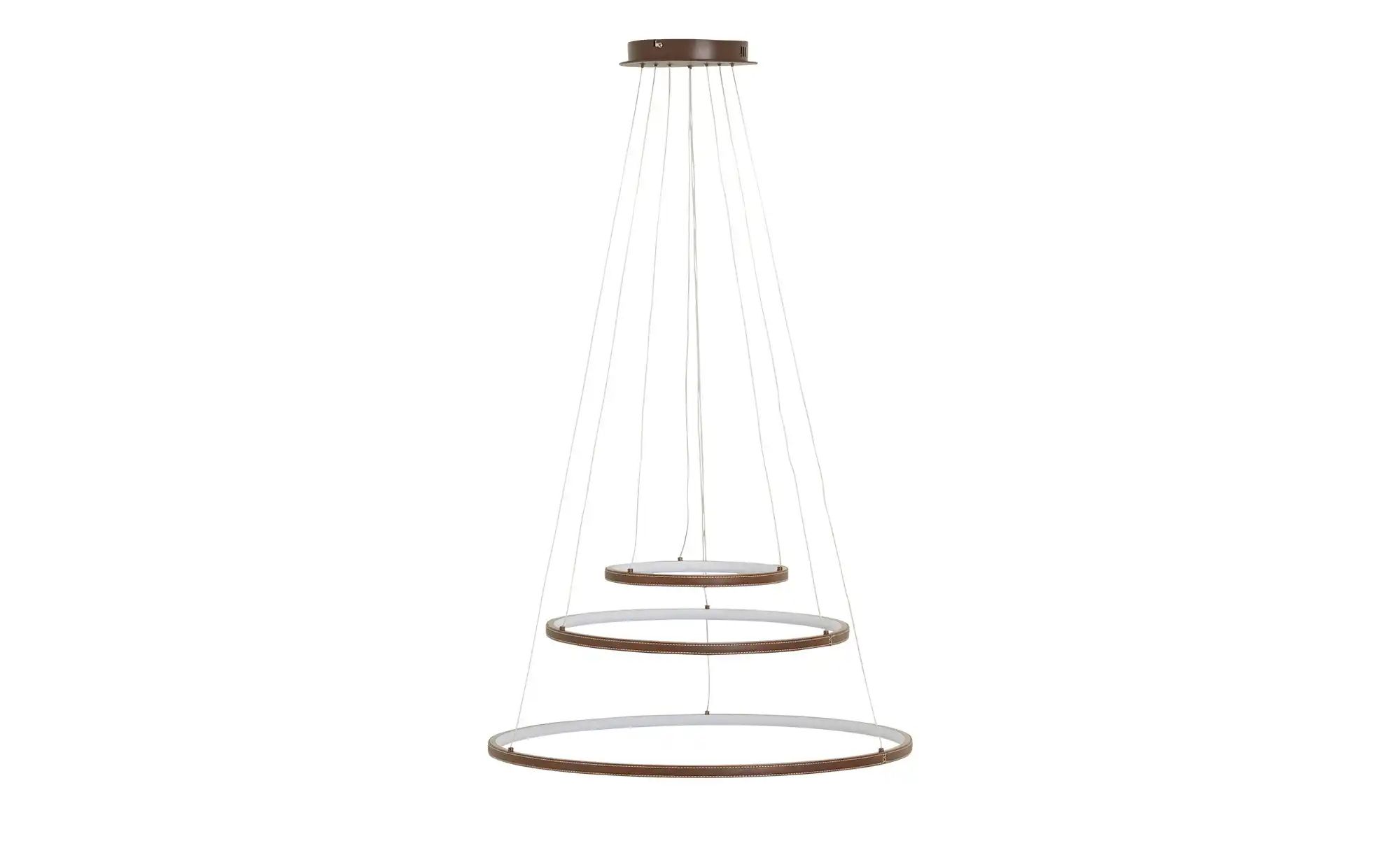 KHG LED-Pendelleuchte   ¦ braun ¦ Maße (cm): H: 150  Ø: 70 Lampen & Leuchte günstig online kaufen