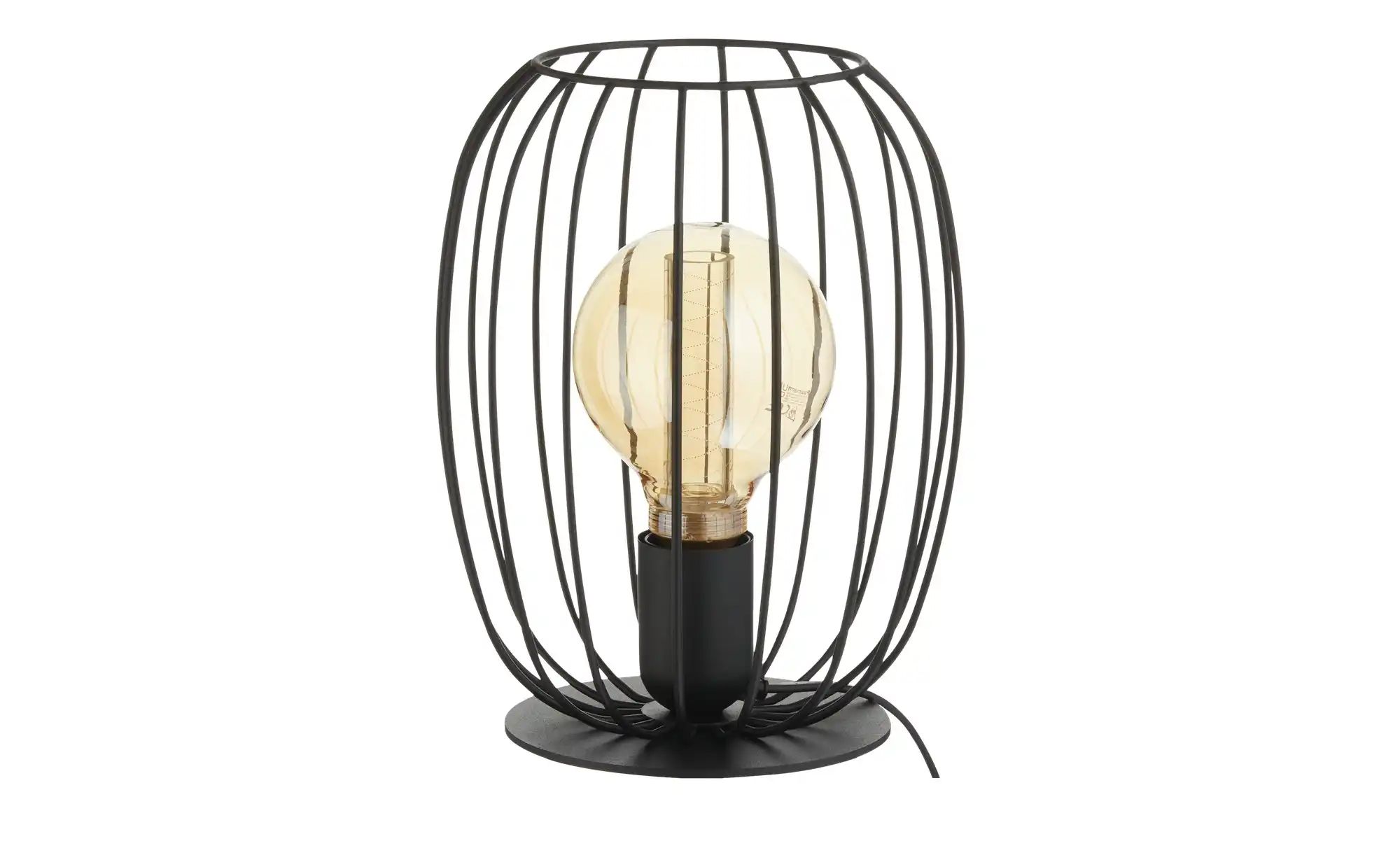 Tischleuchte  Ella ¦ schwarz ¦ Maße (cm): H: 24,5  Ø: 18 Lampen & Leuchten günstig online kaufen