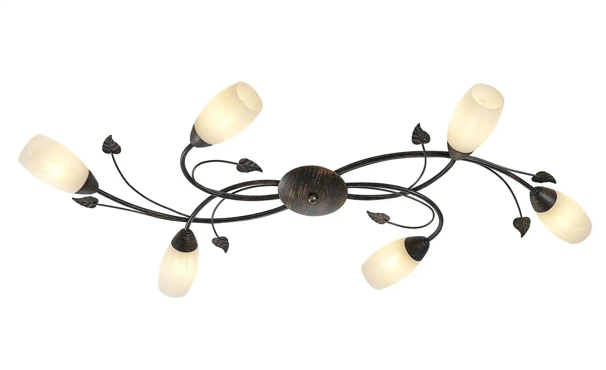 Globo Lighting Deckenleuchte   ¦ braun ¦ Maße (cm): B: 55 H: 22 Lampen & Le günstig online kaufen