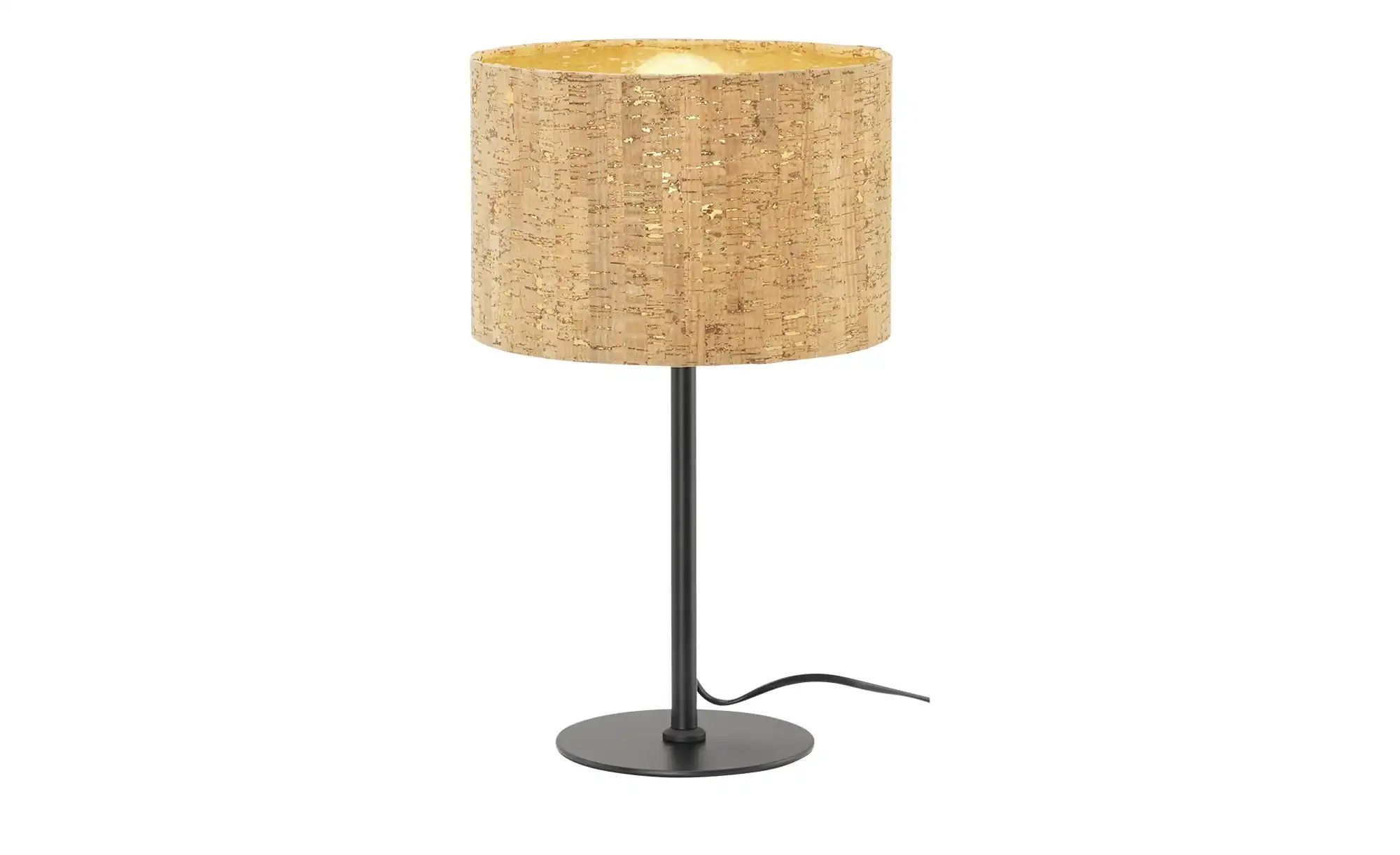 KHG Tischleuchte  Cork ¦ holzfarben ¦ Maße (cm): H: 40  Ø: 24 Lampen & Leuc günstig online kaufen