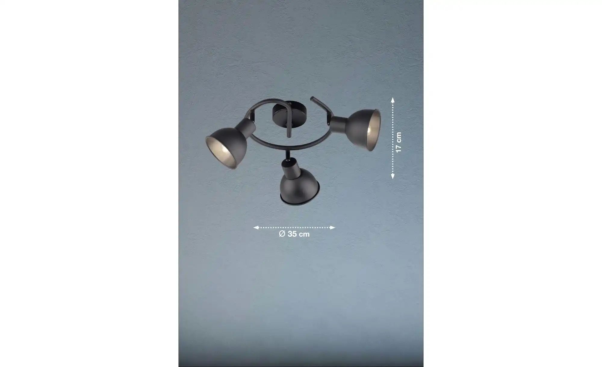 Fischer-Honsel Deckenleuchte   ¦ schwarz ¦ Maße (cm): B: 35 H: 17 T: 35.0 L günstig online kaufen