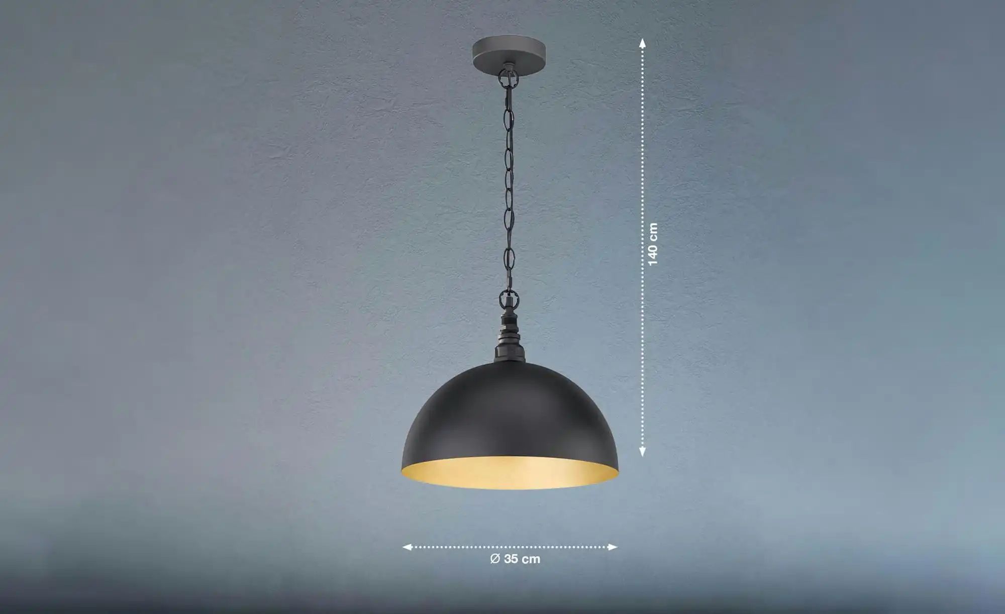 Fischer-Honsel Pendelleuchte   ¦ schwarz ¦ Maße (cm): B: 35 H: 140 T: 35.0 günstig online kaufen