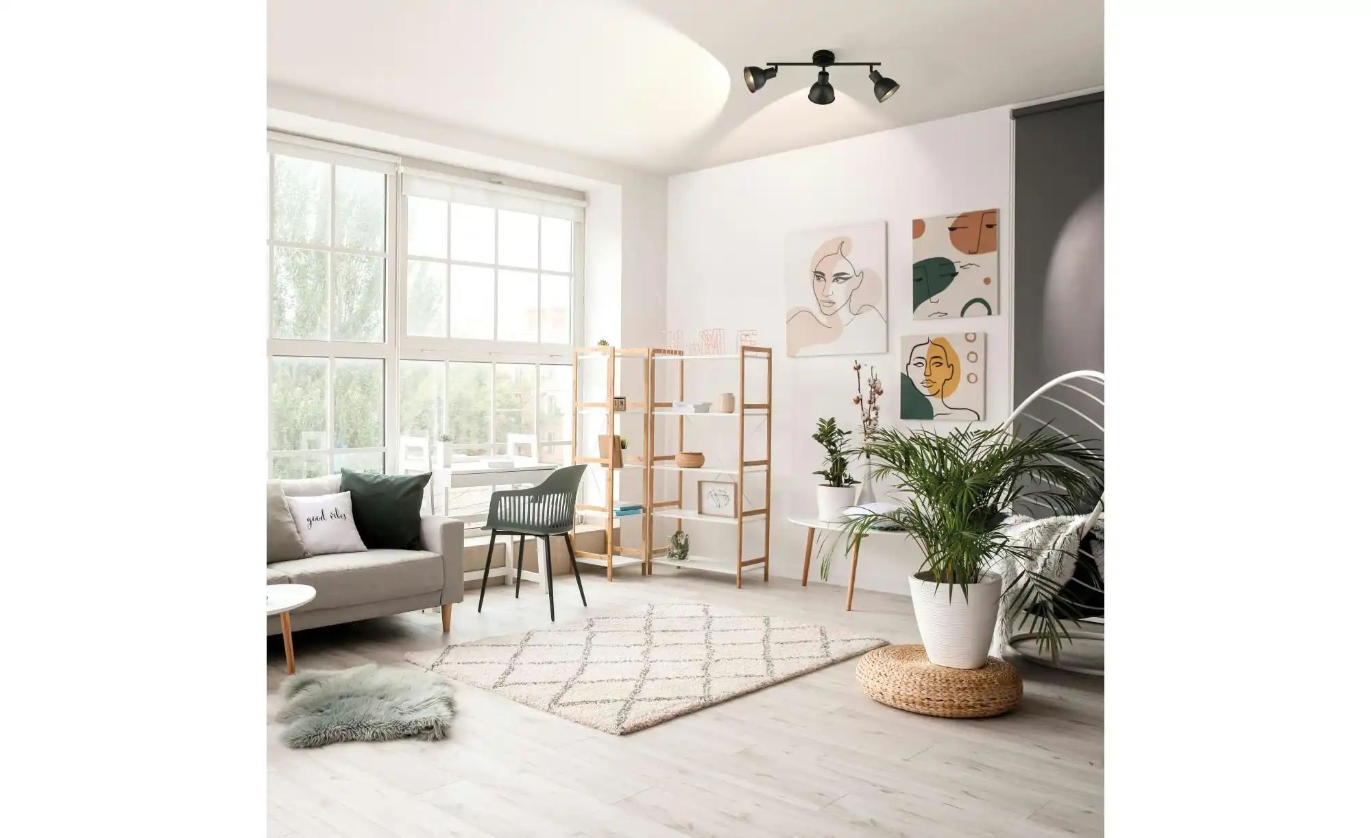 Thumbnail - Fischer-Honsel Deckenleuchte ¦ schwarz ¦ Maße (cm): B: 11,5 H: 17 T: 45.0 Lampen & Leuchten > Deckenleuchten - Höffner