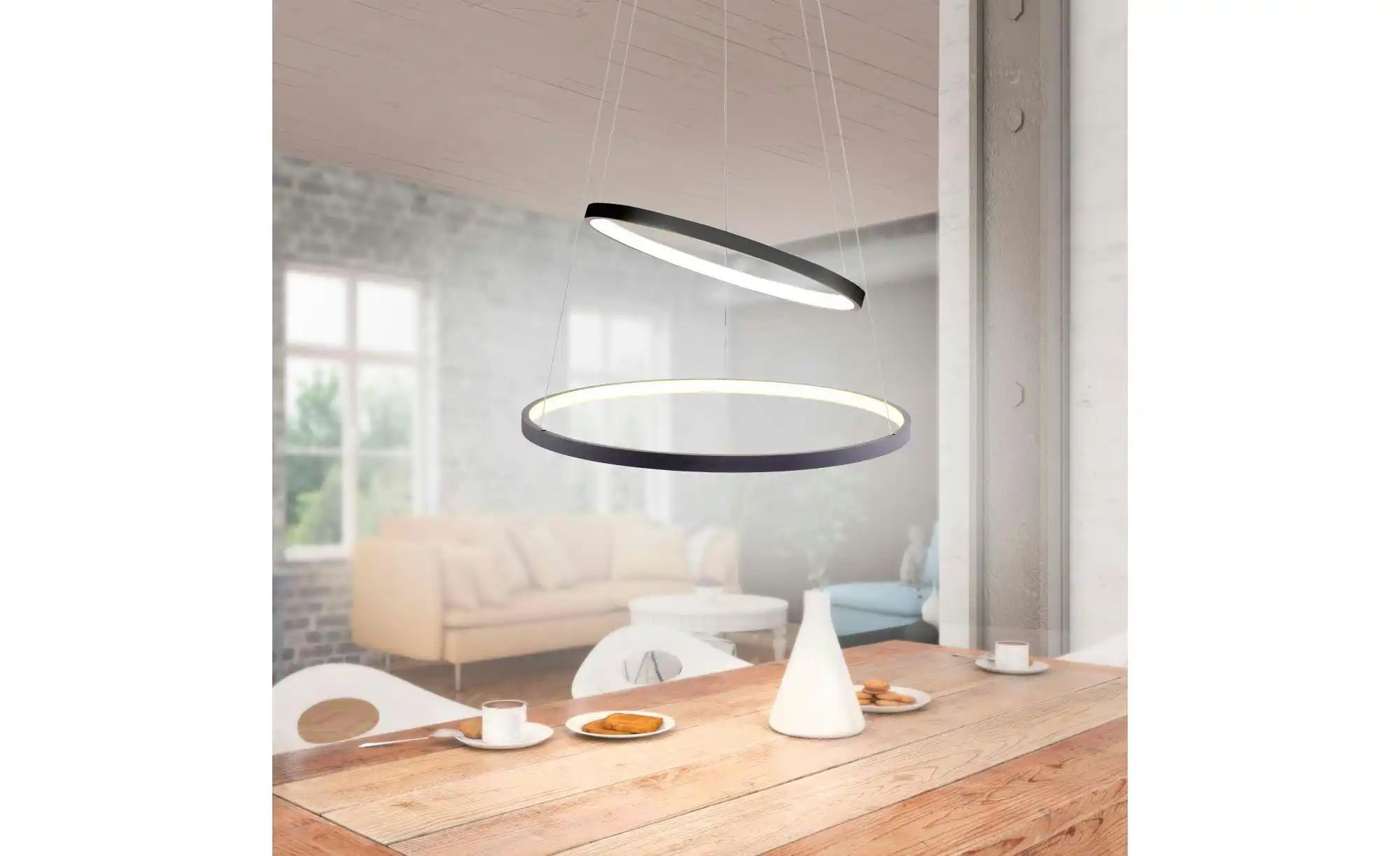 Paul Neuhaus Pendelleuchte   ¦ grau ¦ Maße (cm): B: 50 H: 120 T: 50.0 Lampe günstig online kaufen