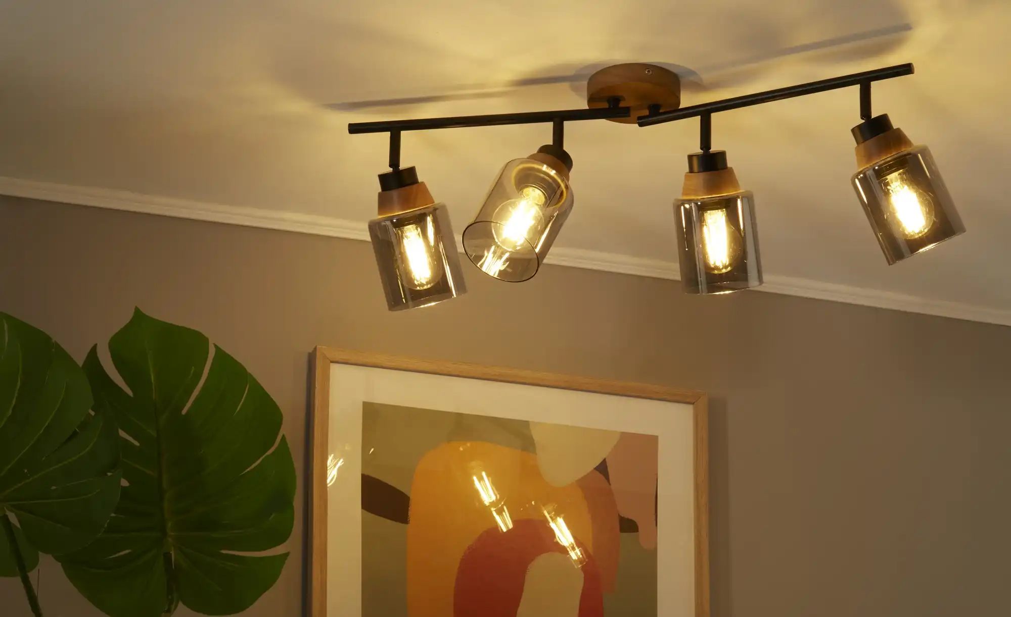 Strahler   ¦ grau ¦ Maße (cm): B: 68 H: 24 T: 11.0 Lampen & Leuchten > Deck günstig online kaufen