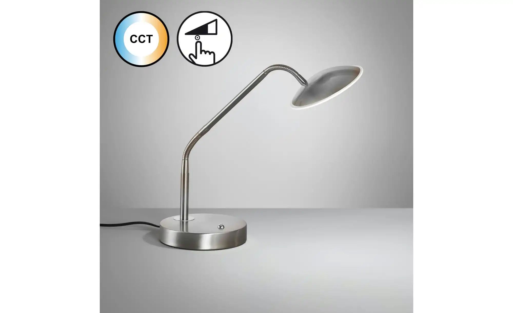 Fischer-Honsel Tischleuchte   ¦ silber ¦ Maße (cm): B: 16 H: 60 T: 40.0 Lam günstig online kaufen
