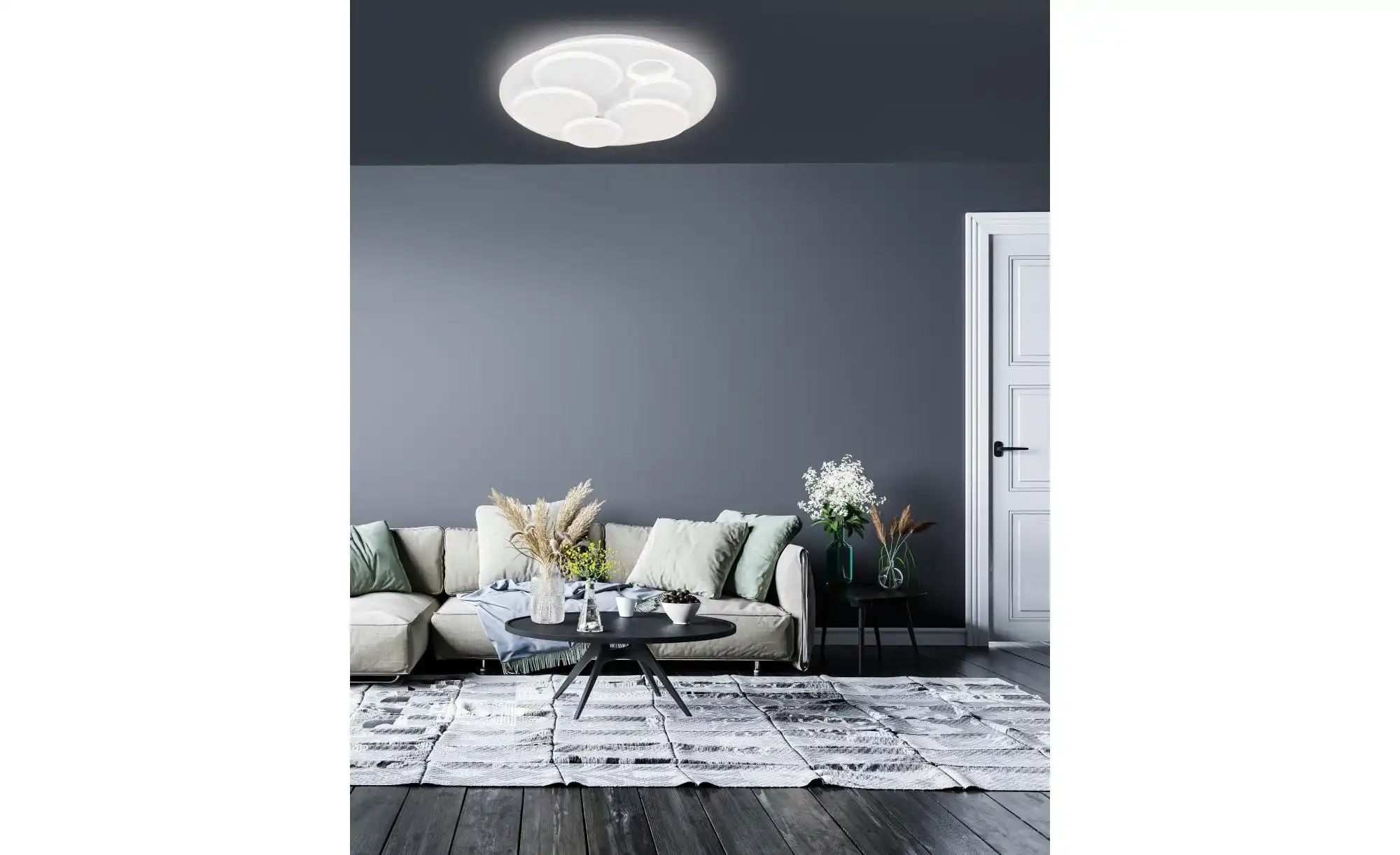 Fischer-Honsel Deckenleuchte   ¦ weiß ¦ Maße (cm): B: 50 H: 7 T: 50.0 Lampe günstig online kaufen