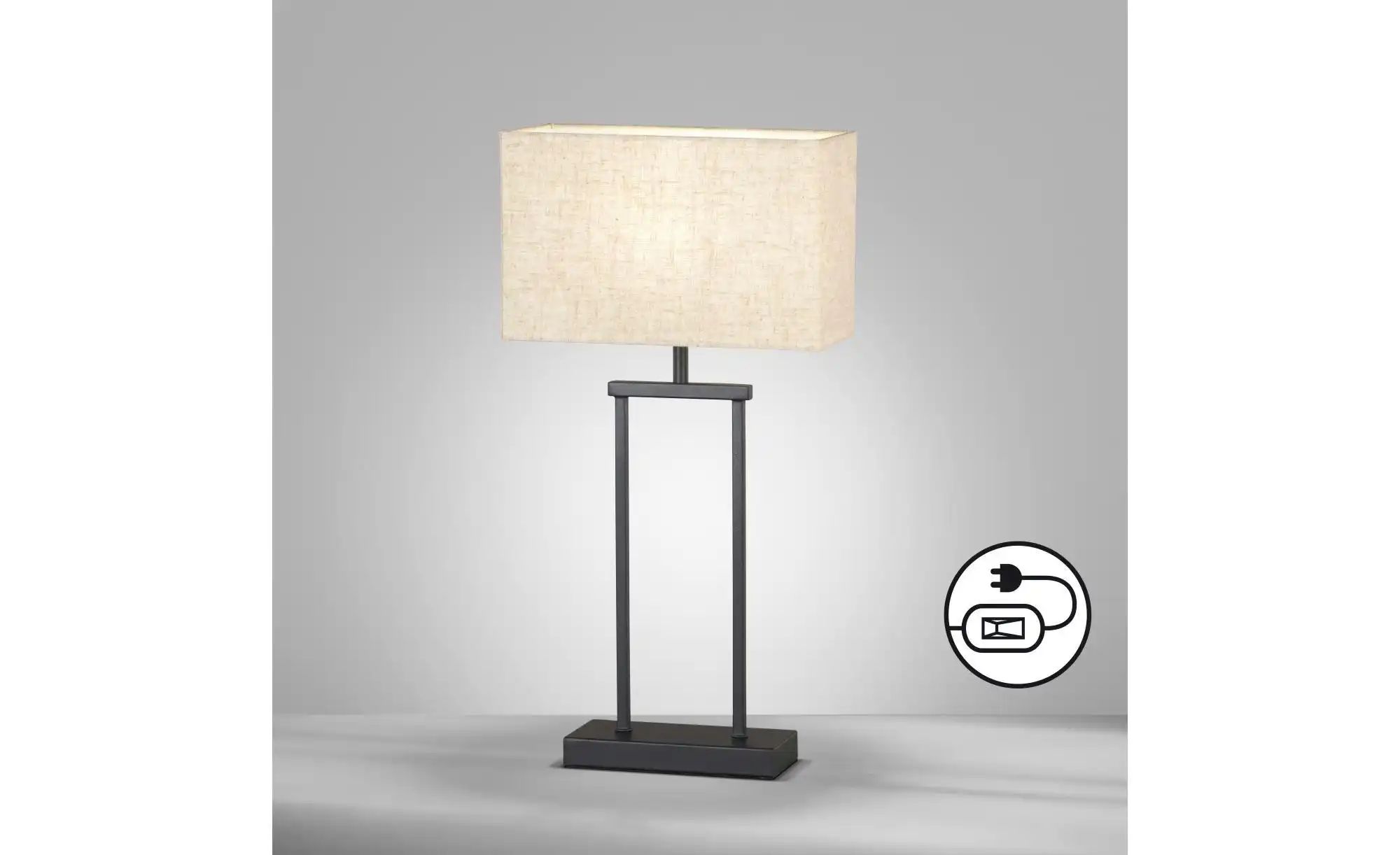 Fischer-Honsel Tischleuchte   ¦ schwarz ¦ Maße (cm): B: 12 H: 52 T: 27.0 La günstig online kaufen