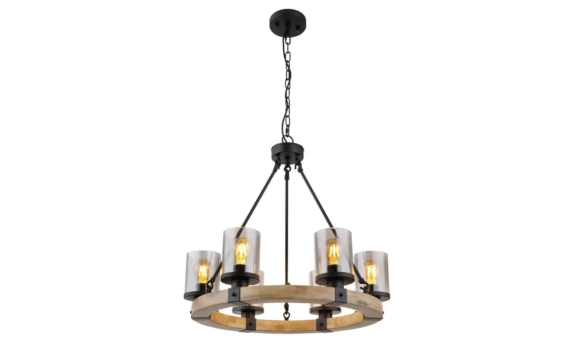 Globo Lighting Hängeleuchte ¦ schwarz ¦ Maße (cm): H: 98 Ø: 59 Lampen & Leuchten > Hängeleuchten - Höffner