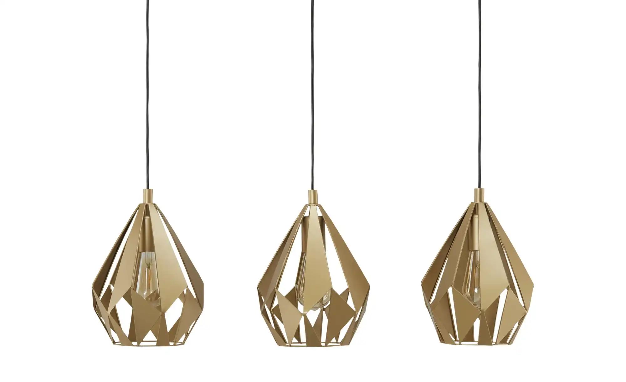 Pendelleuchte   ¦ gold ¦ Maße (cm): B: 80,5 H: 110 T: 20.5 Lampen & Leuchte günstig online kaufen
