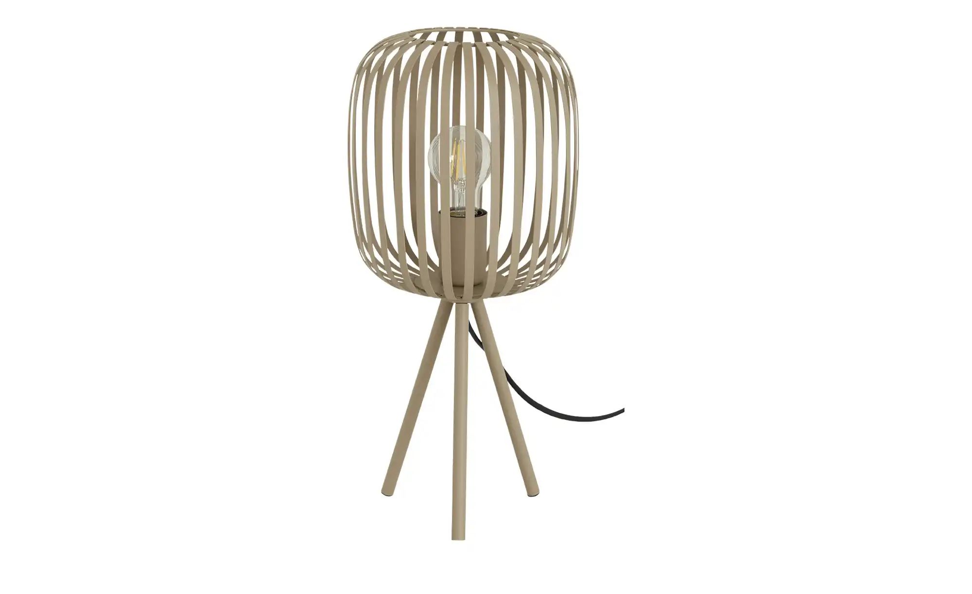 Dreibein-Tischleuchte  Romazzina ¦ beige ¦ Maße (cm): H: 43,5  Ø: 20 Lampen günstig online kaufen