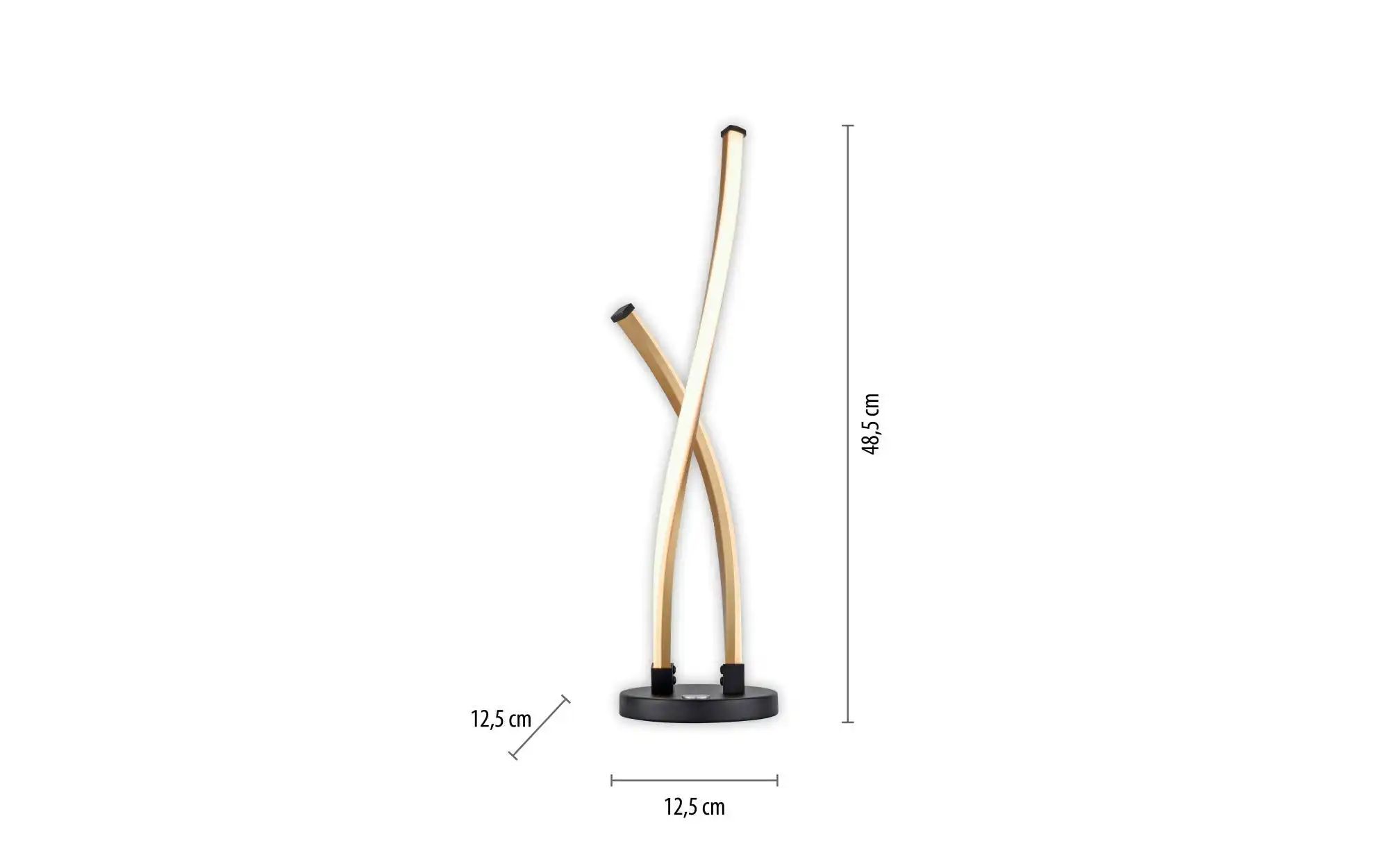 Paul Neuhaus Stehleuchte   ¦ schwarz ¦ Maße (cm): B: 12,5 H: 48,5 Lampen & günstig online kaufen