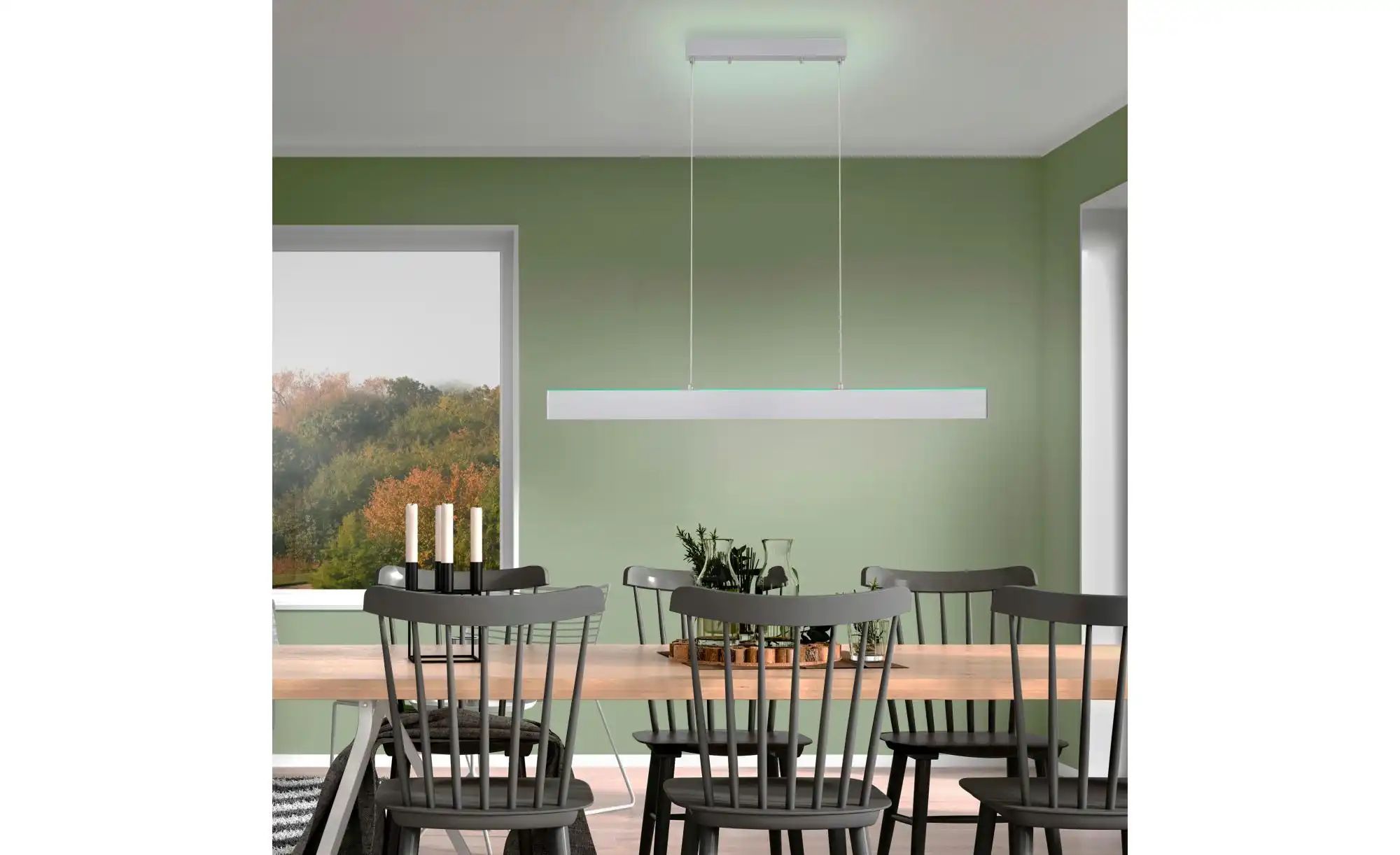 Paul Neuhaus Pendelleuchte   ¦ silber ¦ Maße (cm): B: 8 H: 120 T: 120.0 Lam günstig online kaufen