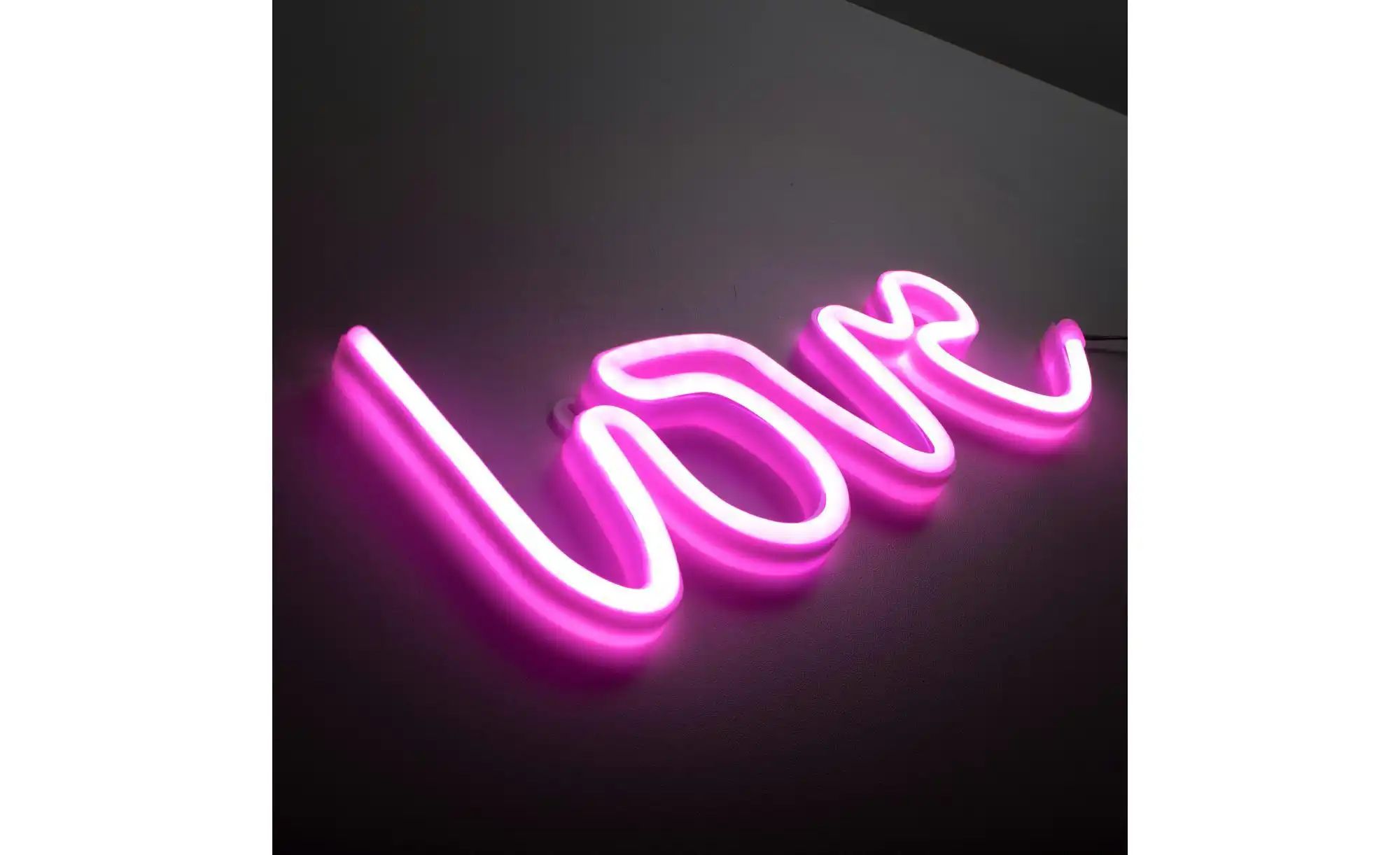 LED-Wandleuchte Neon Love, USB günstig online kaufen