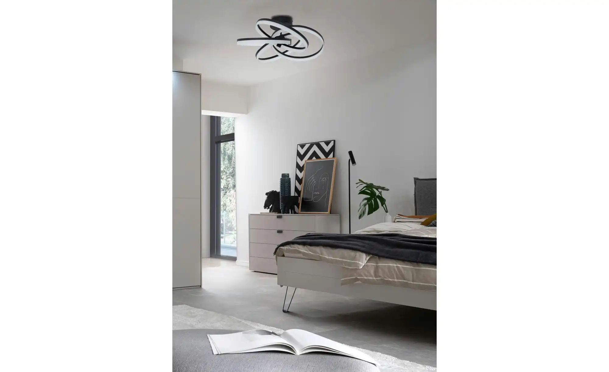 Thumbnail - SCHÖNER WOHNEN Kollektion Deckenleuchte   ¦ schwarz ¦ Maße (cm): B: 65 H: 27 T: 65.0 Lampen & Leuchten > Deckenleuchten ...