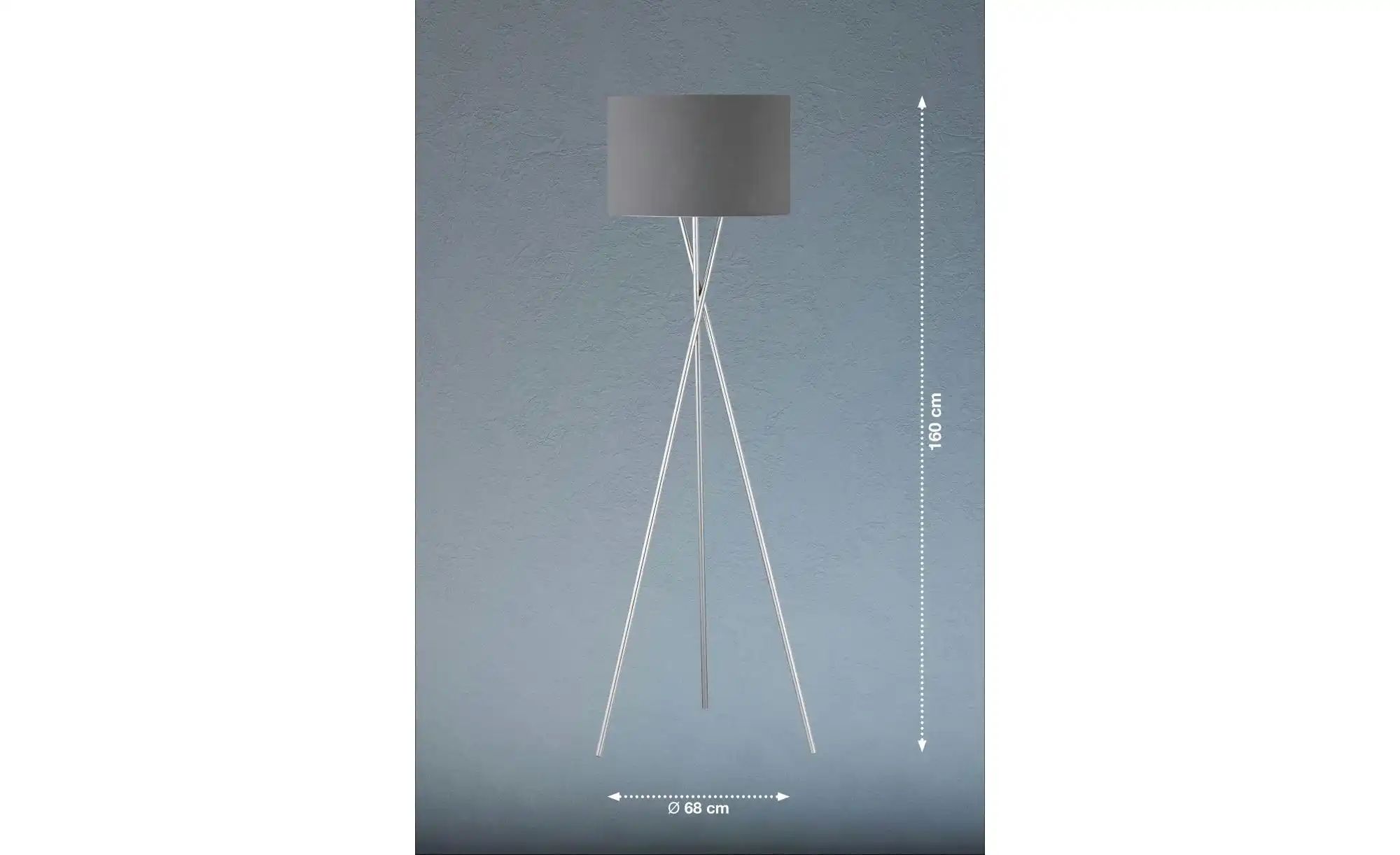 Thumbnail - SCHÖNER WOHNEN Kollektion Stehleuchte   ¦ grau ¦ Maße (cm): B: 68 H: 160 T: 68.0 Lampen & Leuchten > Stehlampen - Höffne...