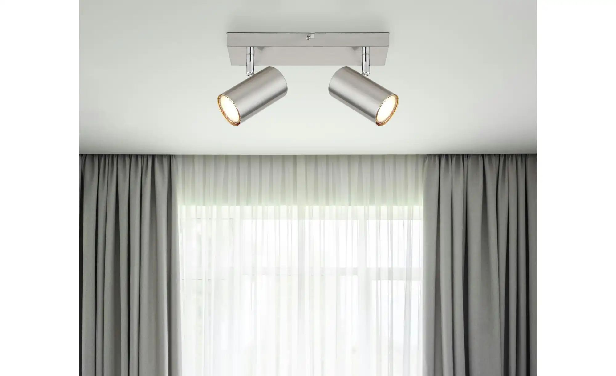 Globo Lighting Deckenstrahler   ¦ silber ¦ Maße (cm): B: 26 H: 12 T: 6.0 La günstig online kaufen