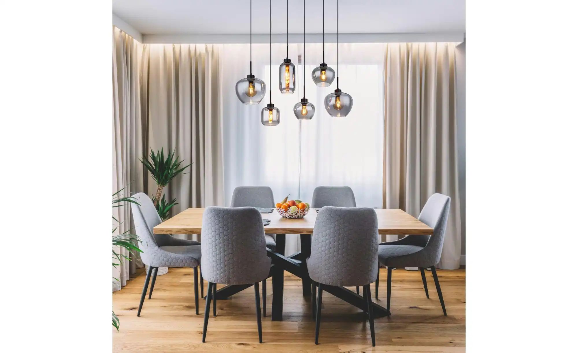 Globo Lighting Pendelleuchte   ¦ schwarz ¦ Maße (cm): B: 87 H: 120 T: 43.0 günstig online kaufen