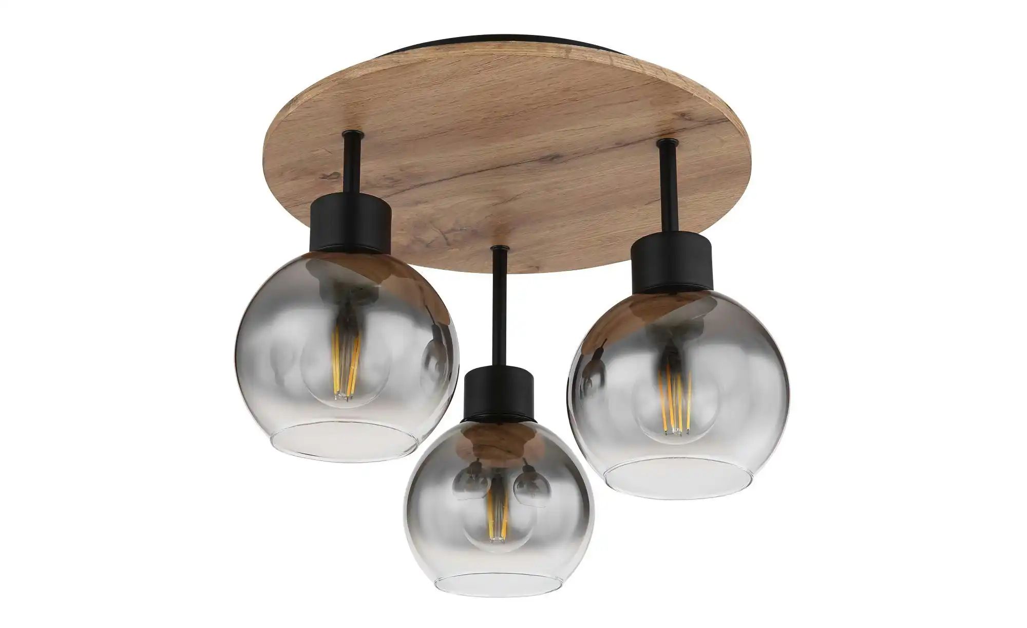 Globo Lighting Deckenleuchte ¦ schwarz ¦ Maße (cm): B: 38 H: 30 T: 38.0 Lampen & Leuchten > Deckenleuchten - Höffner
