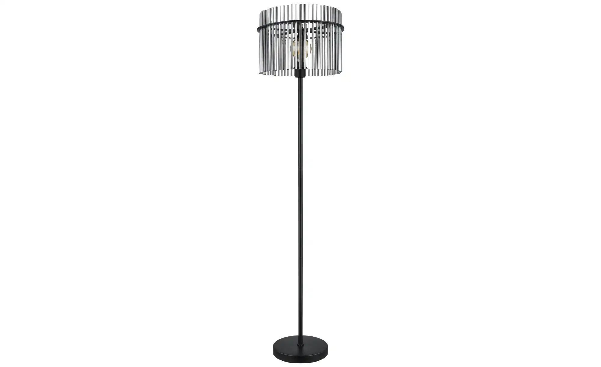 Stehleuchte Gorley, Höhe 152 cm, rauchgrau, Glas/Metall günstig online kaufen