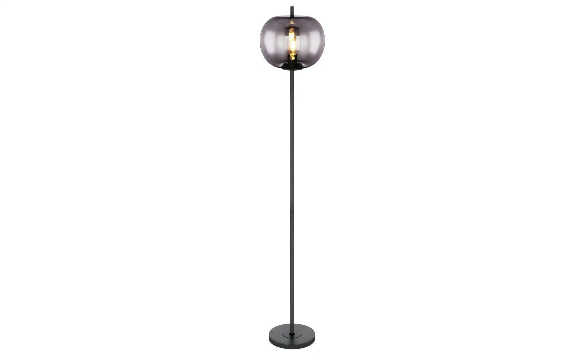 GLOBO Stehleuchte Blacky 15345S schwarz Metall Glas H/D: ca. 160x30 cm E27 günstig online kaufen