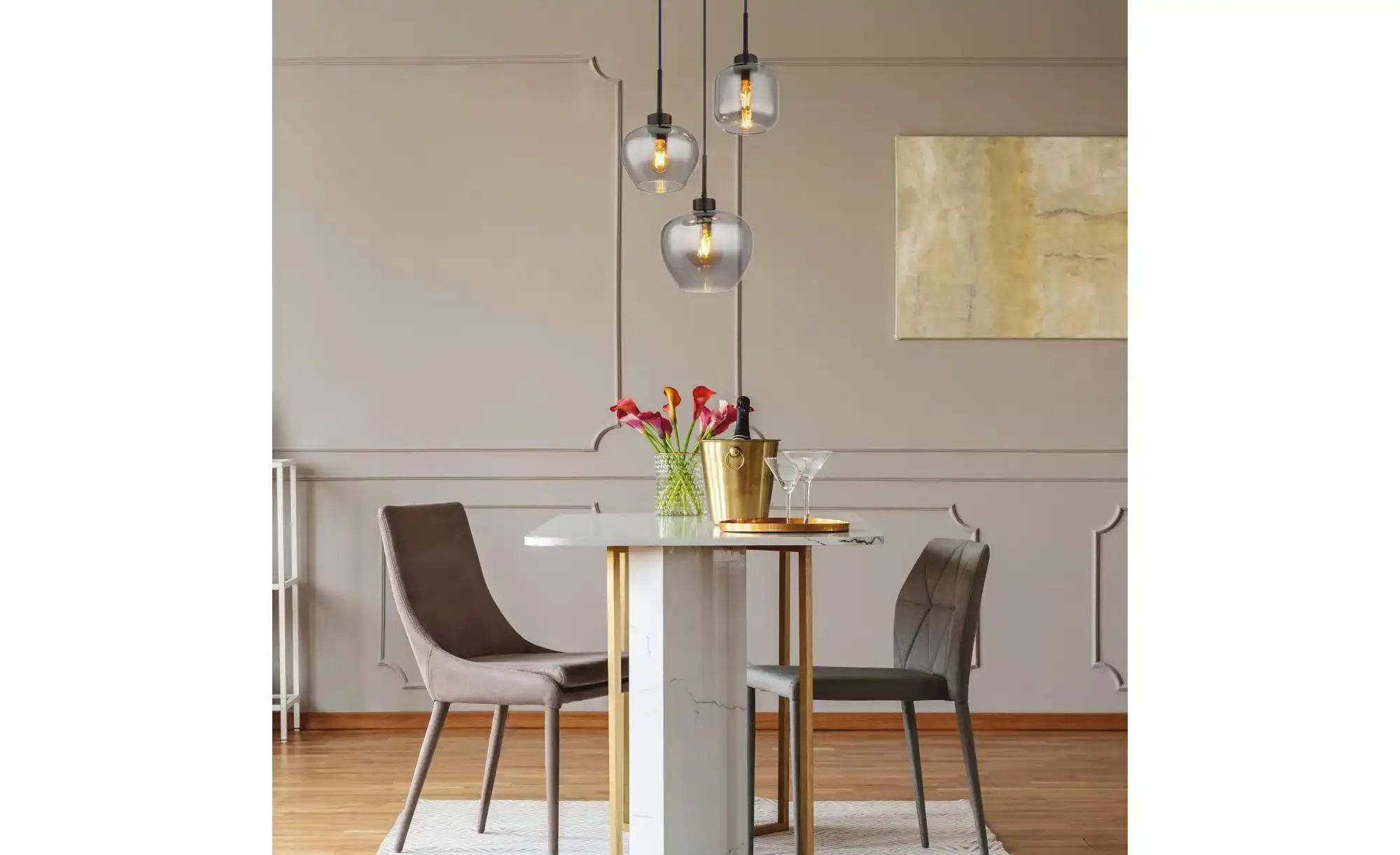 Globo Lighting Pendelleuchte   ¦ schwarz ¦ Maße (cm): B: 38 H: 120 T: 38.0 günstig online kaufen