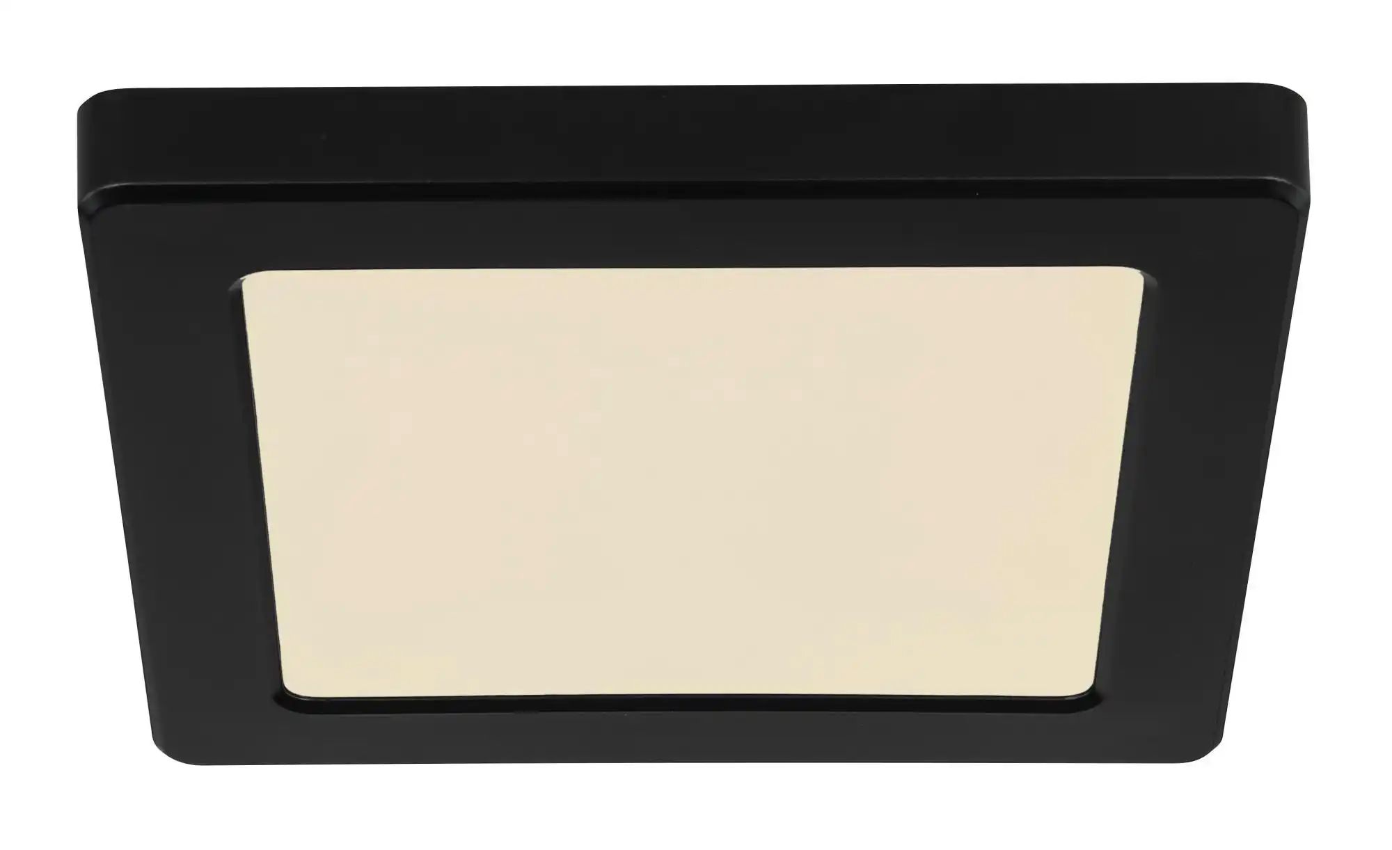 Globo Lighting Deckenleuchte   ¦ schwarz ¦ Maße (cm): B: 16,7 H: 1,7 T: 16. günstig online kaufen