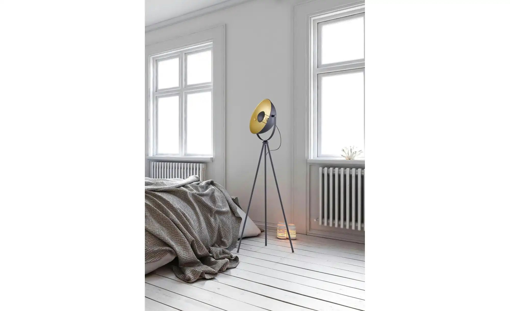 Stehleuchte   ¦ schwarz ¦ Maße (cm): H: 160  Ø: 40 Lampen & Leuchten > Steh günstig online kaufen