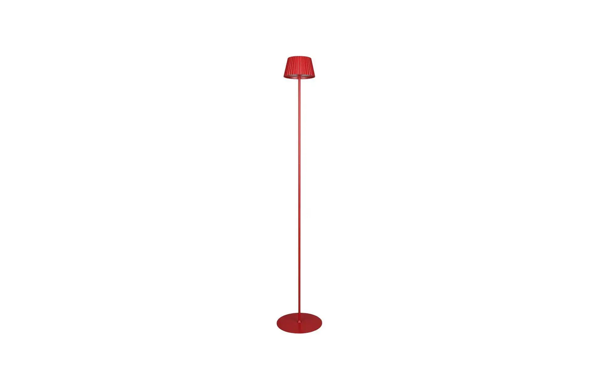 LED-Akku-Stehlampe Suarez, rot, Höhe 123 cm, Metall günstig online kaufen