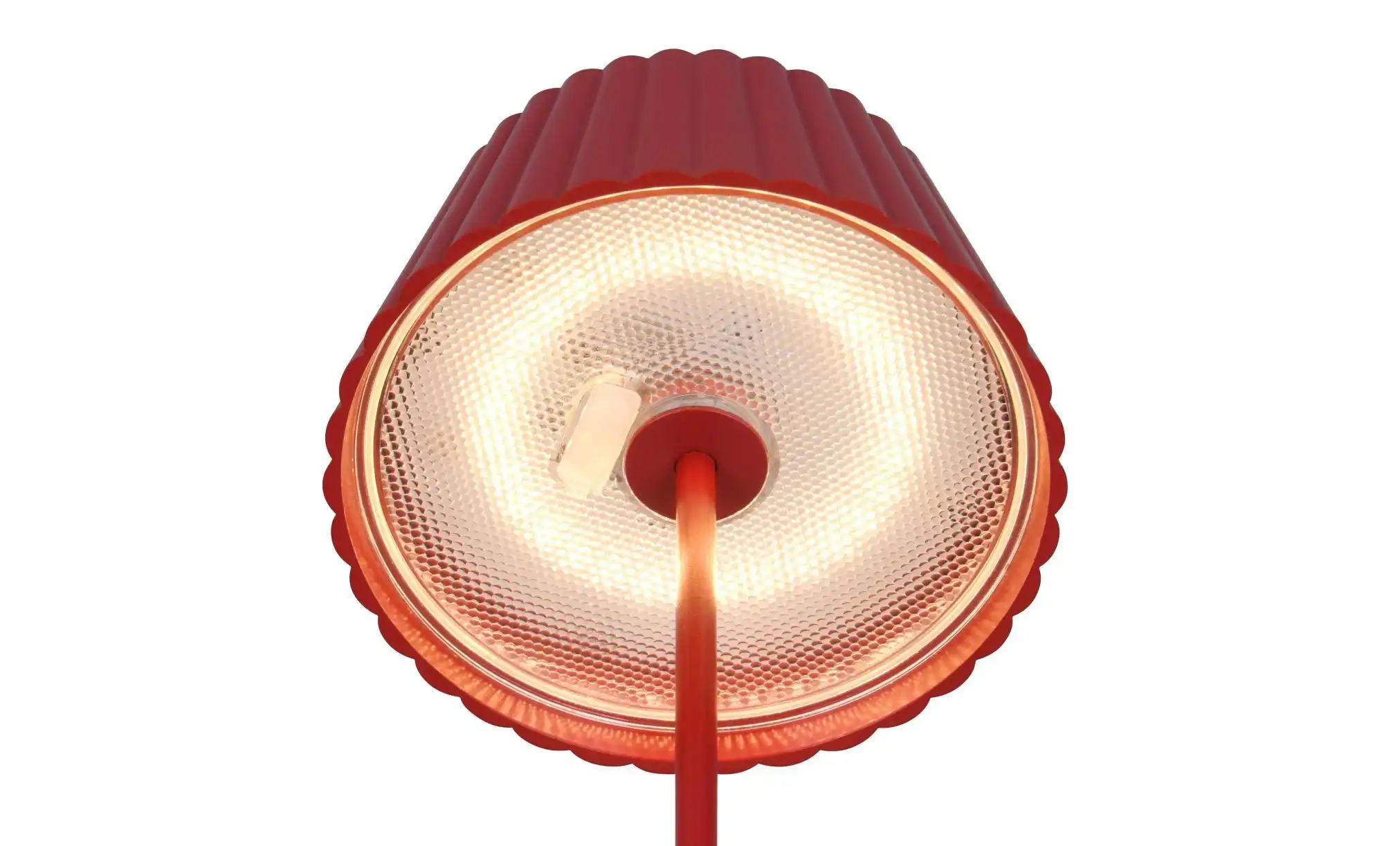 LED-Akku-Stehlampe Suarez, rot, Höhe 123 cm, Metall günstig online kaufen