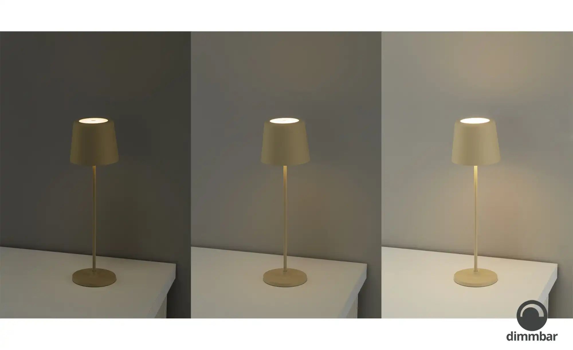 Thumbnail - Akku-Tischleuchte   ¦ beige ¦ Maße (cm): H: 37  Ø: 10 Lampen & Leuchten > Außenleuchten - Höffner