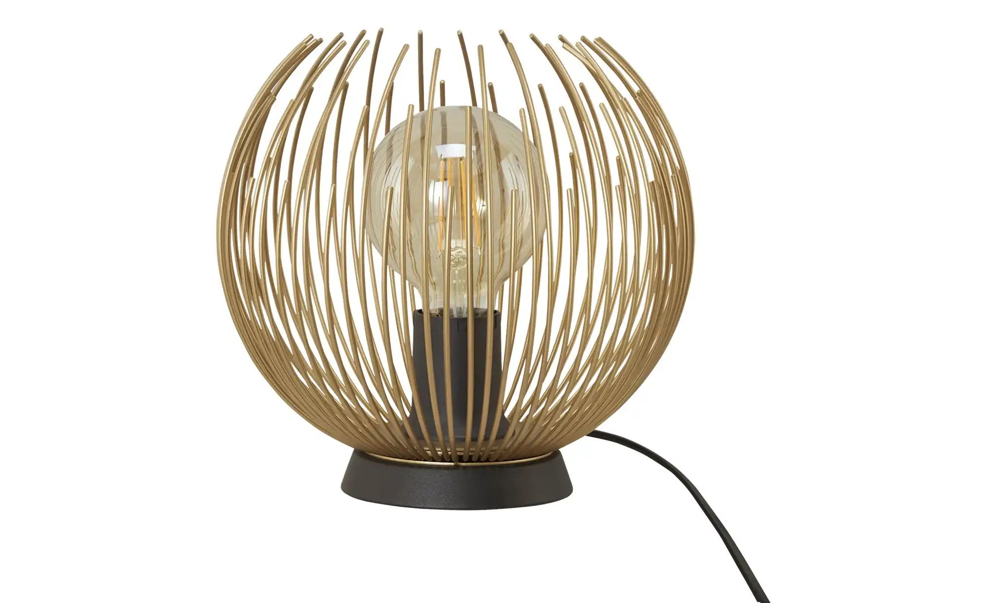 Tischlampe Venezuela, Schirm aus goldenen Stäben günstig online kaufen