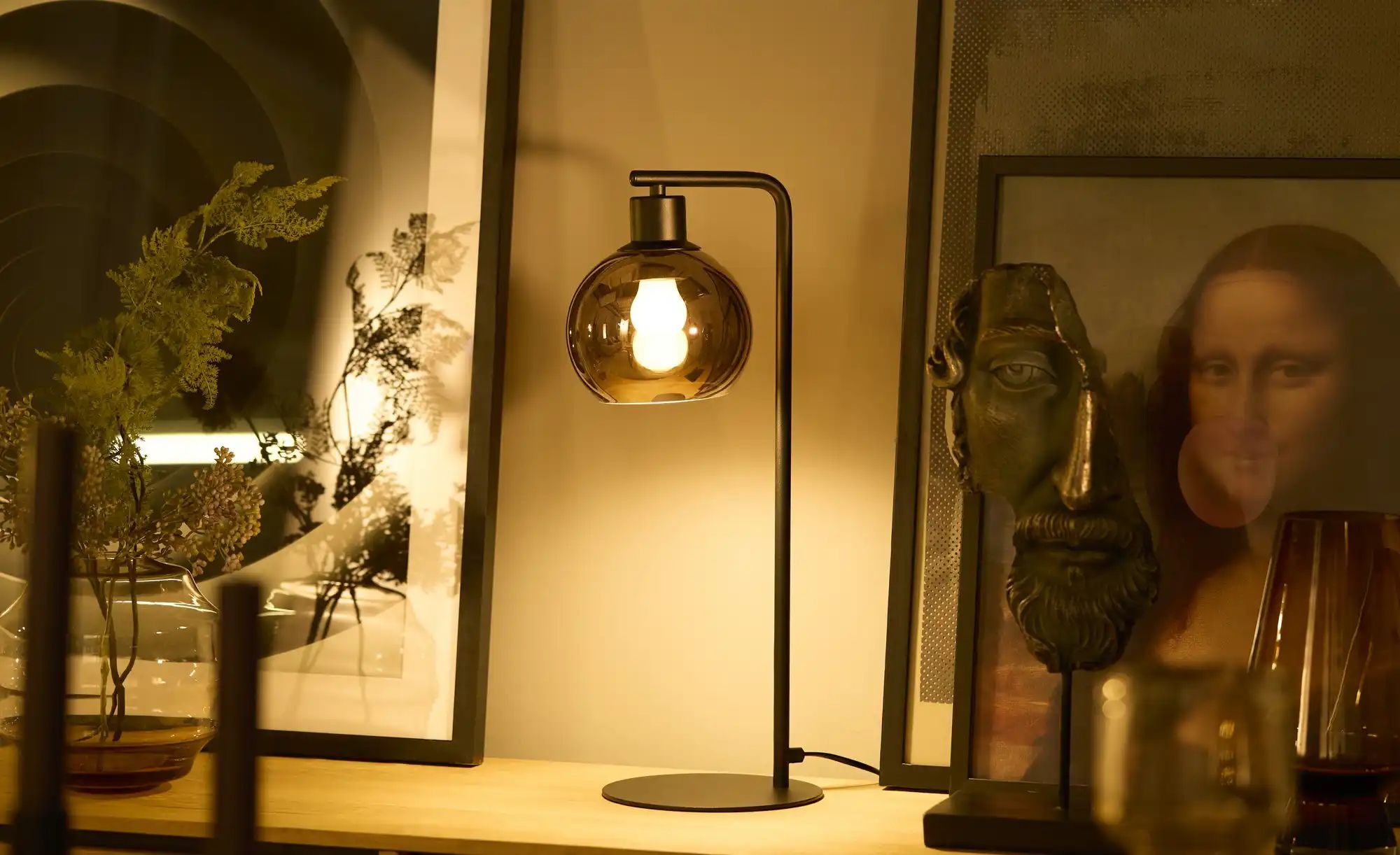 Tischleuchte   ¦ kupfer ¦ Maße (cm): B: 21,5 H: 50,5 T: 15.0 Lampen & Leuch günstig online kaufen