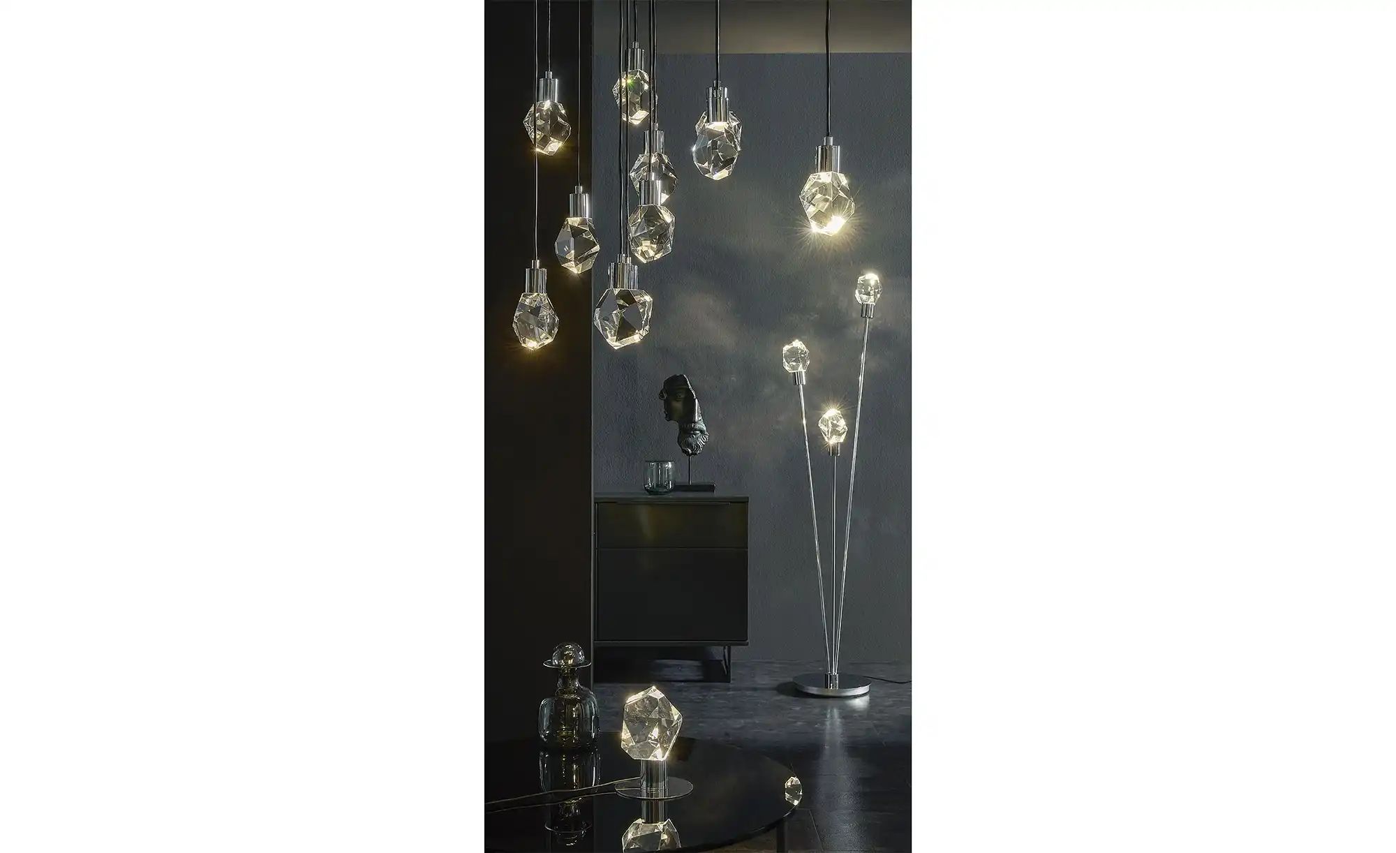 Trio Pendelleuchte   ¦ silber ¦ Maße (cm): B: 13 H: 150  Ø: 13 Lampen & Leu günstig online kaufen