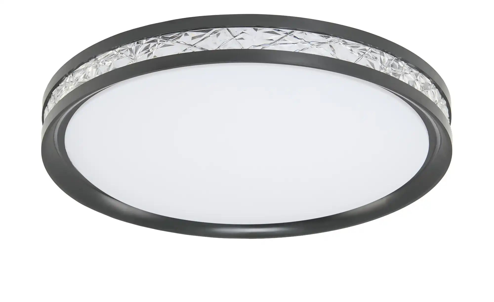 KHG Deckenleuchte   ¦ schwarz ¦ Maße (cm): H: 7,5  Ø: 49.5 Lampen & Leuchte günstig online kaufen