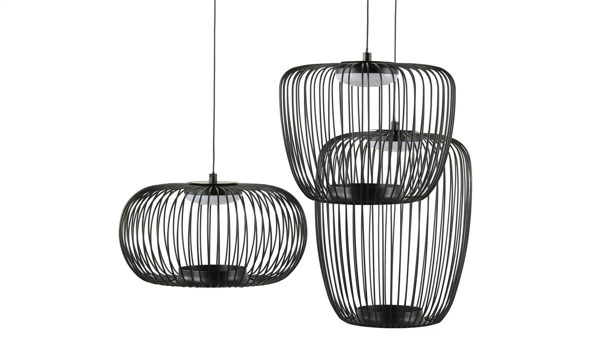 KHG Pendelleuchte Pendelleuchte  ¦ schwarz ¦ Maße (cm): H: 150  Ø: 62 Lampe günstig online kaufen