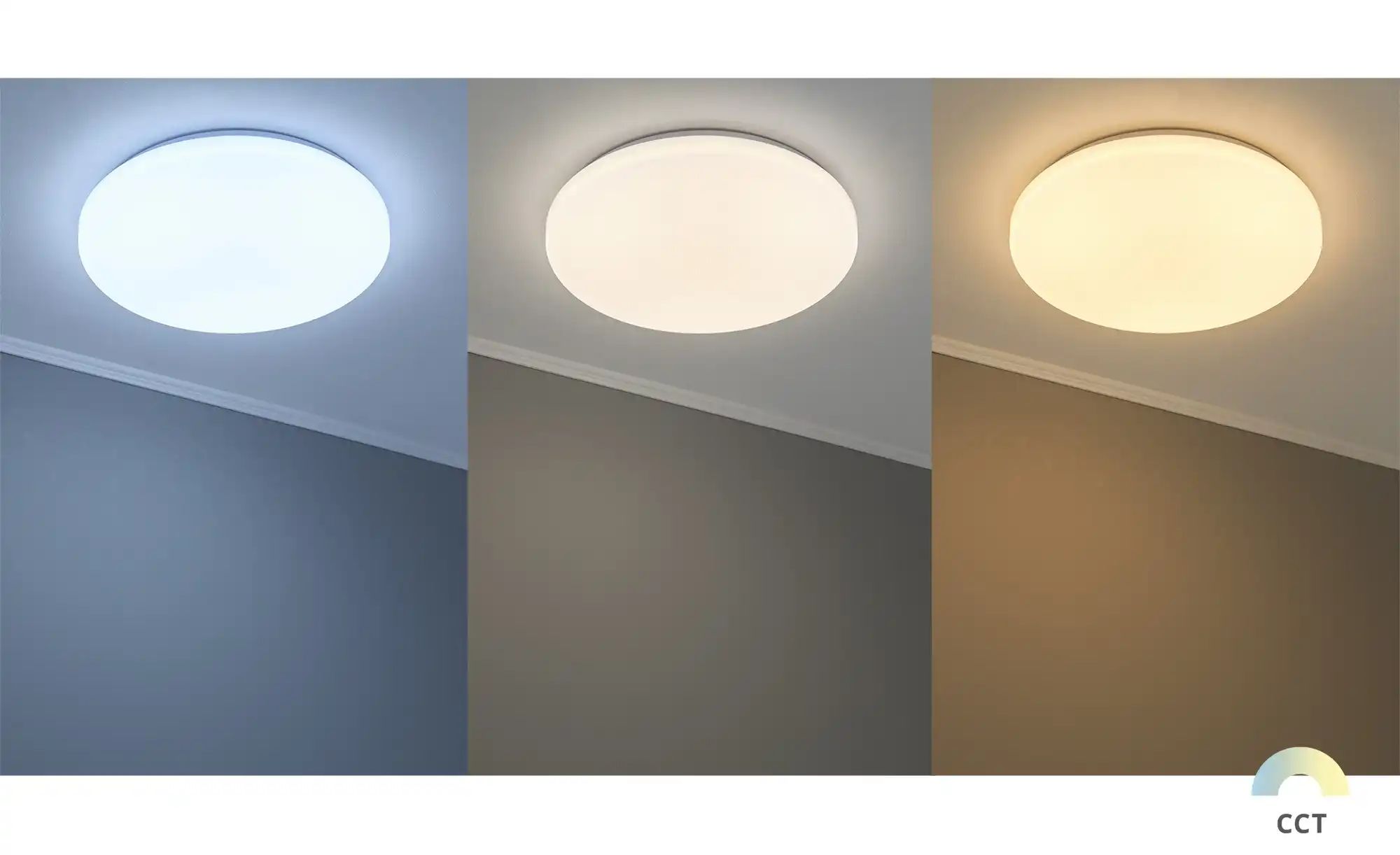 KHG Deckenleuchte   ¦ weiß ¦ Maße (cm): H: 7  Ø: 38 Lampen & Leuchten > Dec günstig online kaufen