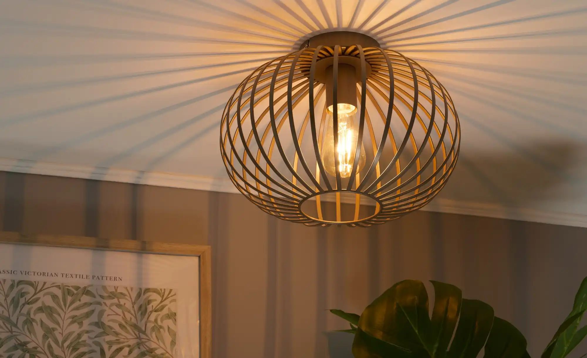 Thumbnail - KHG Deckenleuchte ¦ beige ¦ Maße (cm): H: 25 Ø: 35 Lampen & Leuchten > Deckenleuchten - Höffner