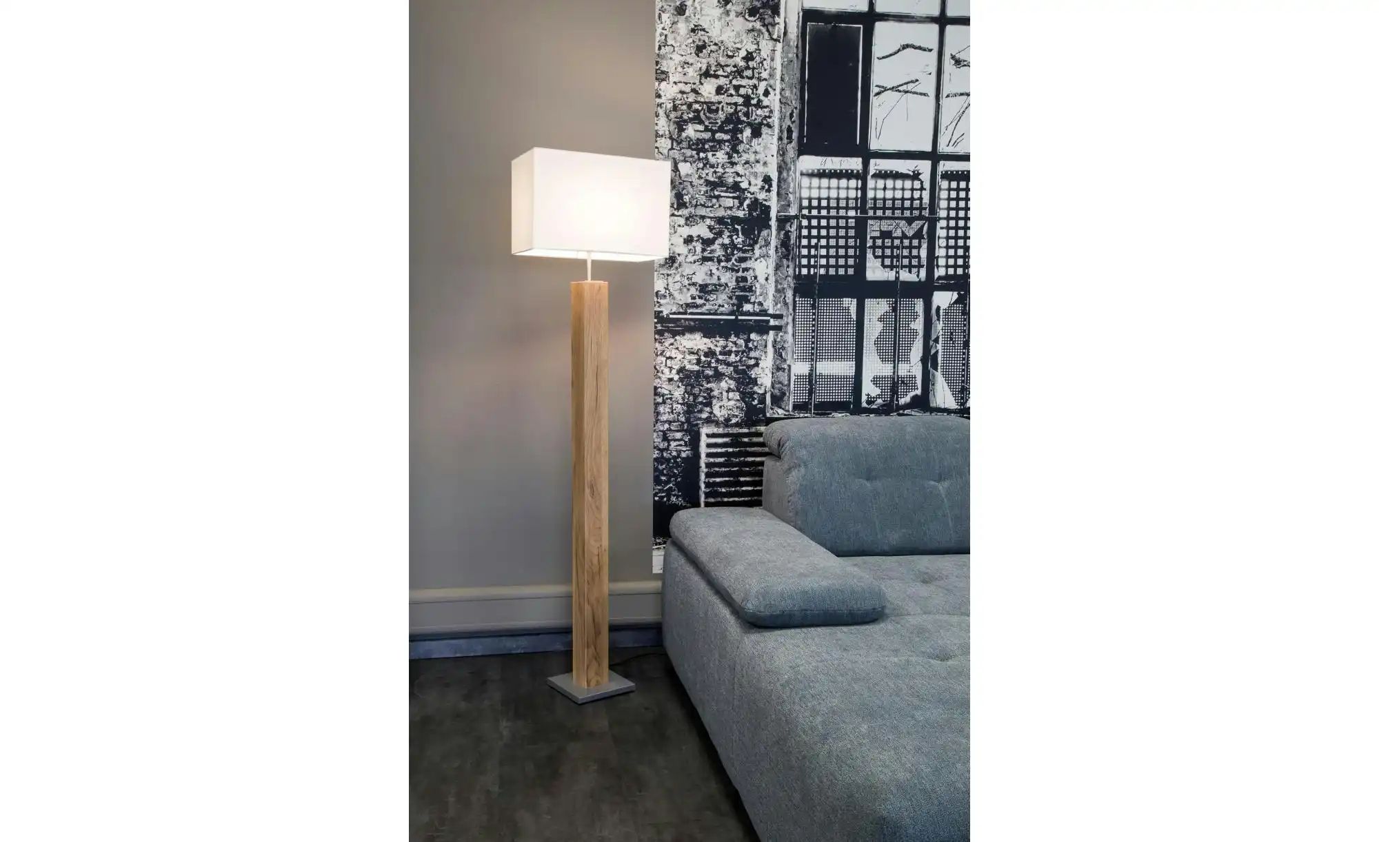 Thumbnail - Globo Lighting Stehleuchte   ¦ holzfarben ¦ Maße (cm): B: 40 H: 150 Lampen & Leuchten > Stehlampen - Höffner