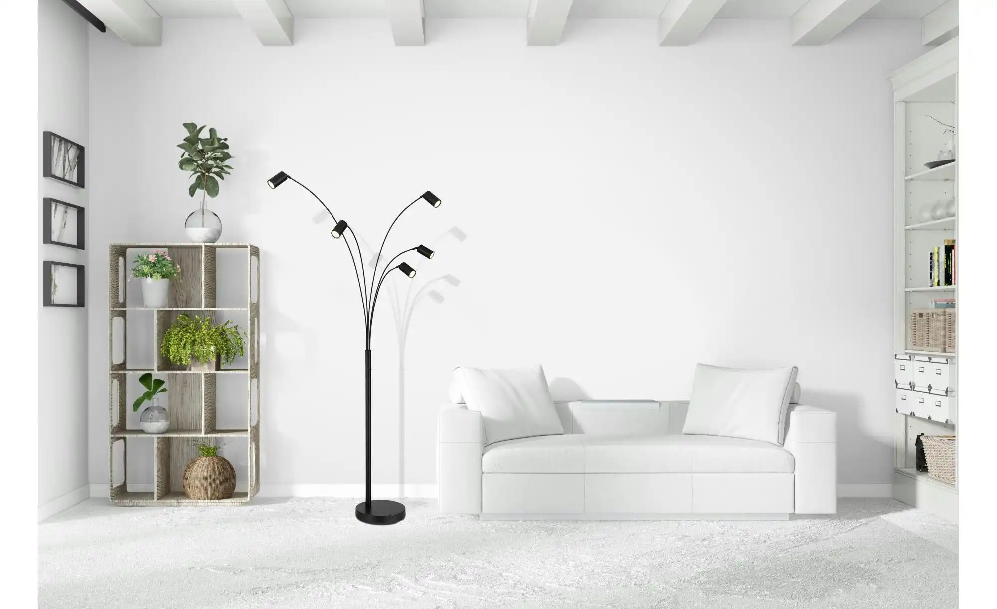 Globo Lighting Stehleuchte   ¦ schwarz ¦ Maße (cm): B: 70 H: 204 Lampen & L günstig online kaufen