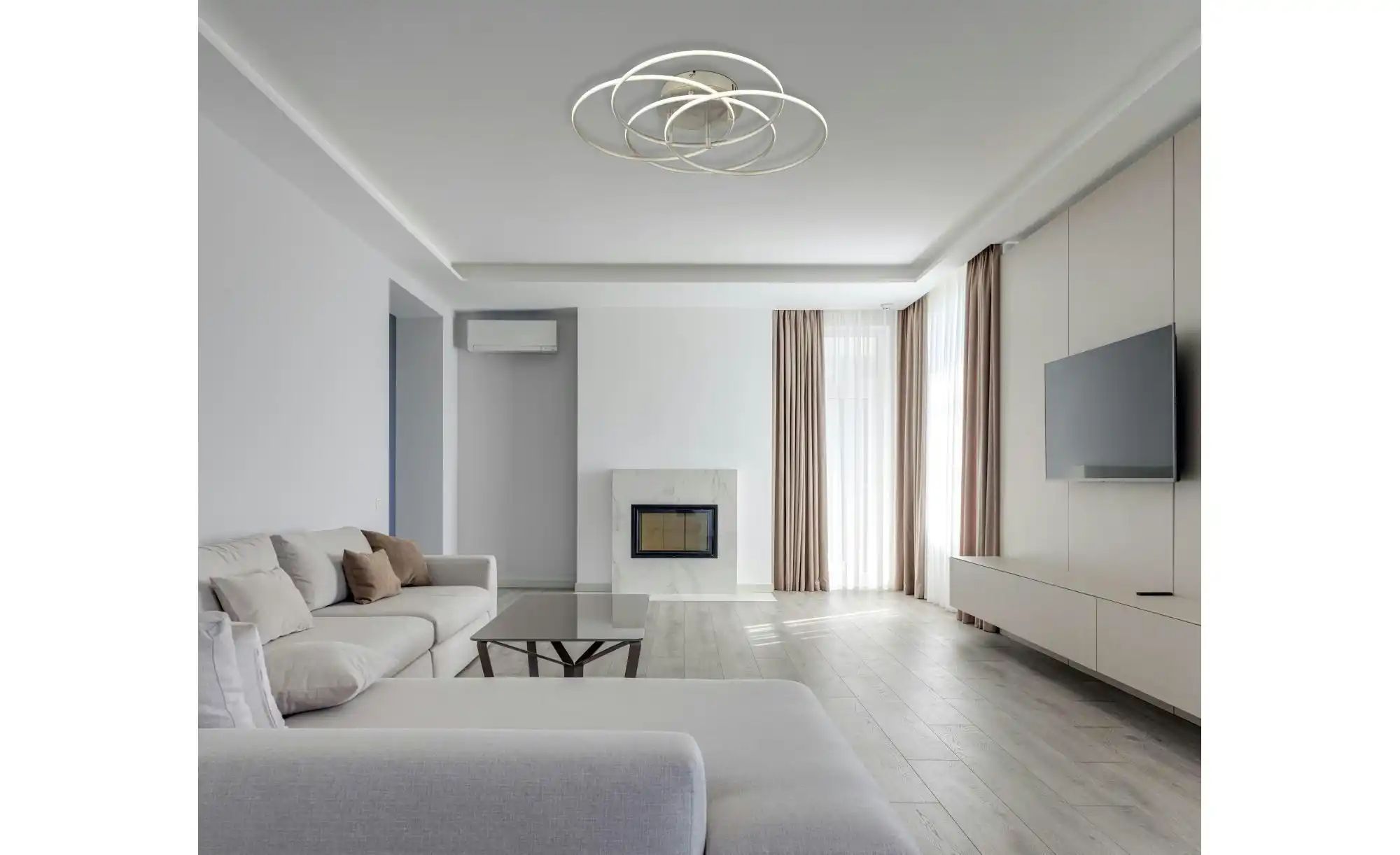 Thumbnail - Globo Lighting Deckenleuchte   ¦ silber Ø: 51.5 Lampen & Leuchten > Deckenleuchten - Höffner