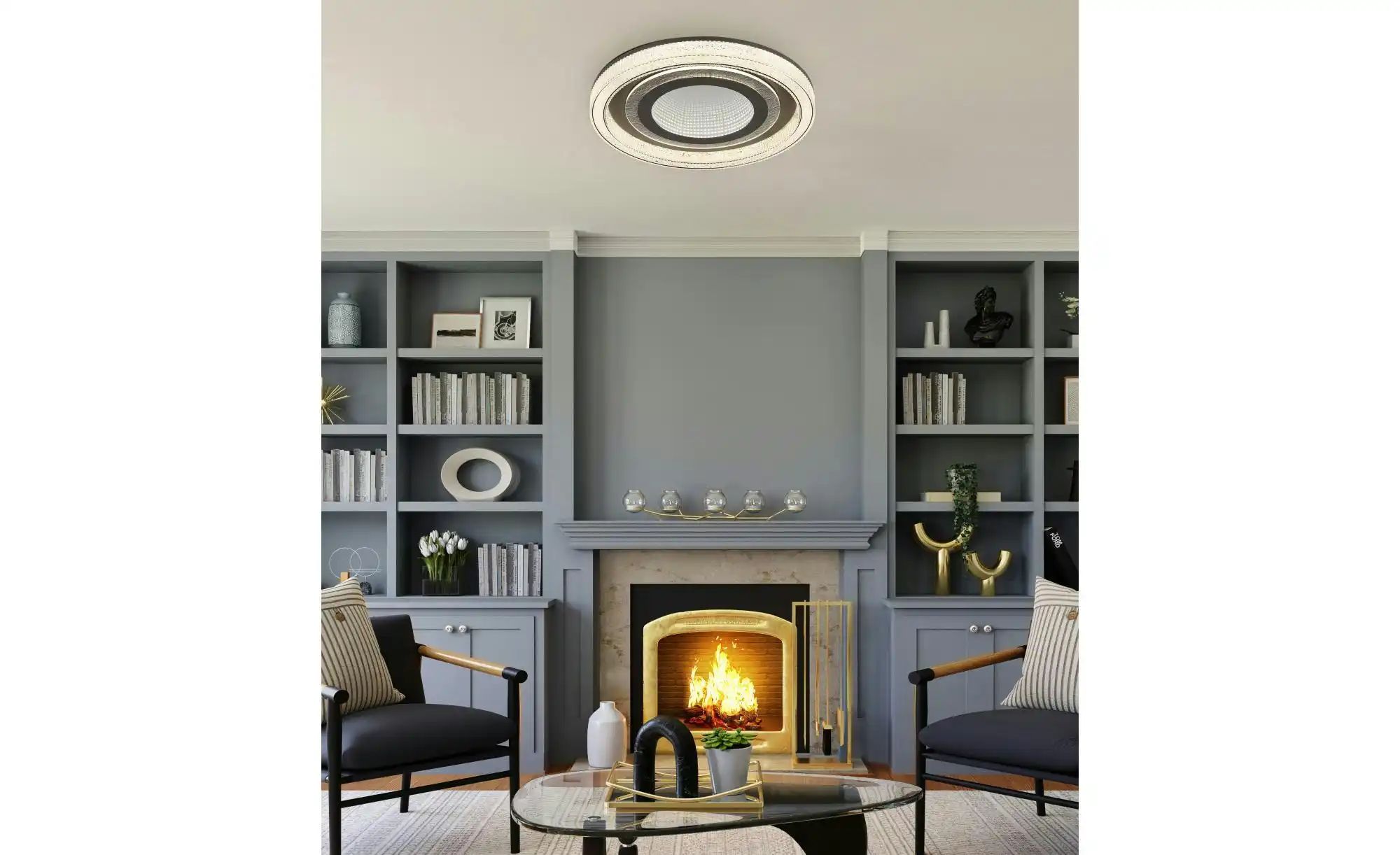 Thumbnail - Globo Lighting Deckenleuchte   ¦ schwarz Ø: 48 Lampen & Leuchten > Deckenleuchten - Höffner