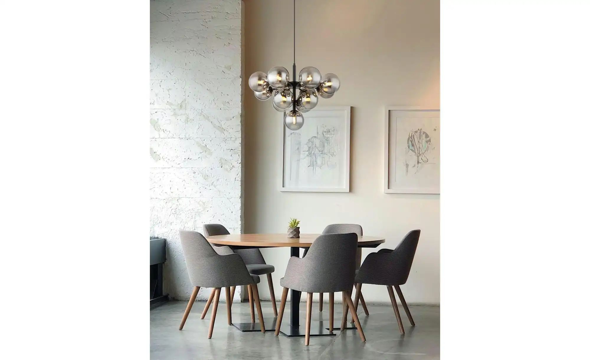 Globo Lighting Pendelleuchte   ¦ schwarz ¦ Maße (cm): B: 56 H: 120  Ø: 56 L günstig online kaufen
